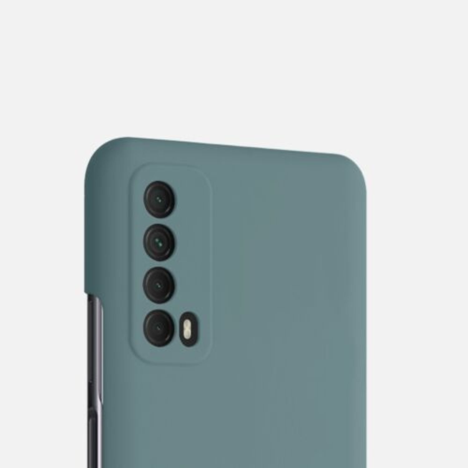 Husa pentru Huawei P Smart (2021), Silicon, Verde, 53632.207 fotografia produsului View 7 L