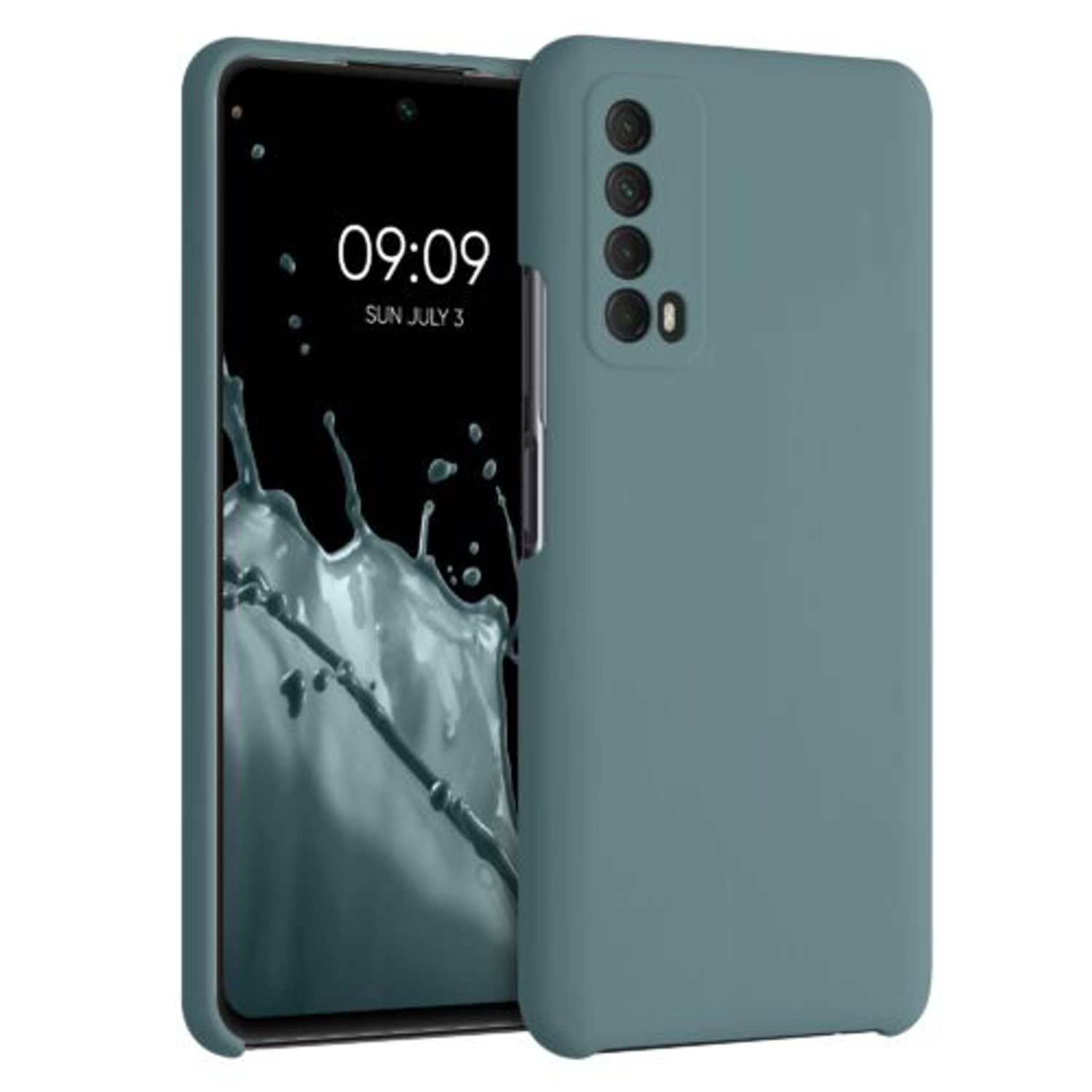 Husa pentru Huawei P Smart (2021), Silicon, Verde, 53632.207 fotografia produsului