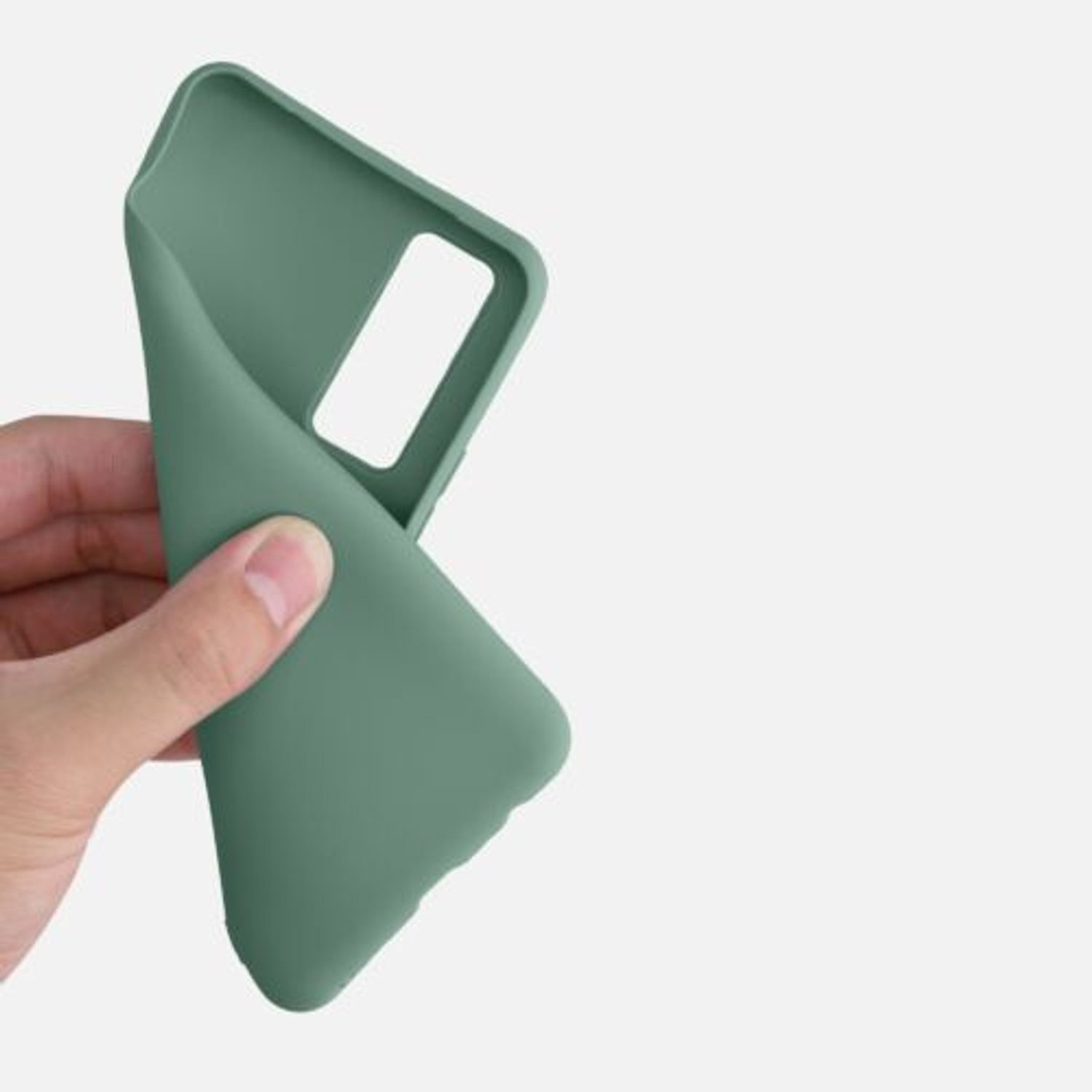 Husa pentru Huawei P Smart (2021), Silicon, Verde, 53674.166 fotografia produsului View 7 L