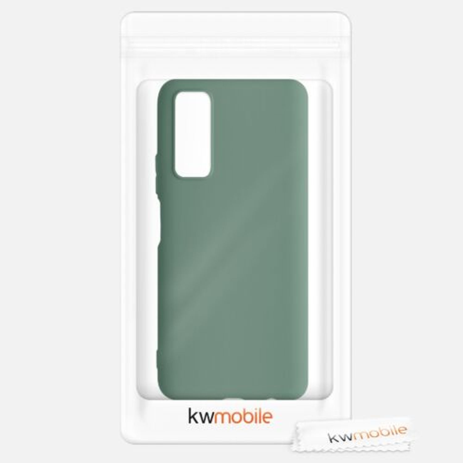Husa pentru Huawei P Smart (2021), Silicon, Verde, 53674.166 fotografia produsului View 8 L