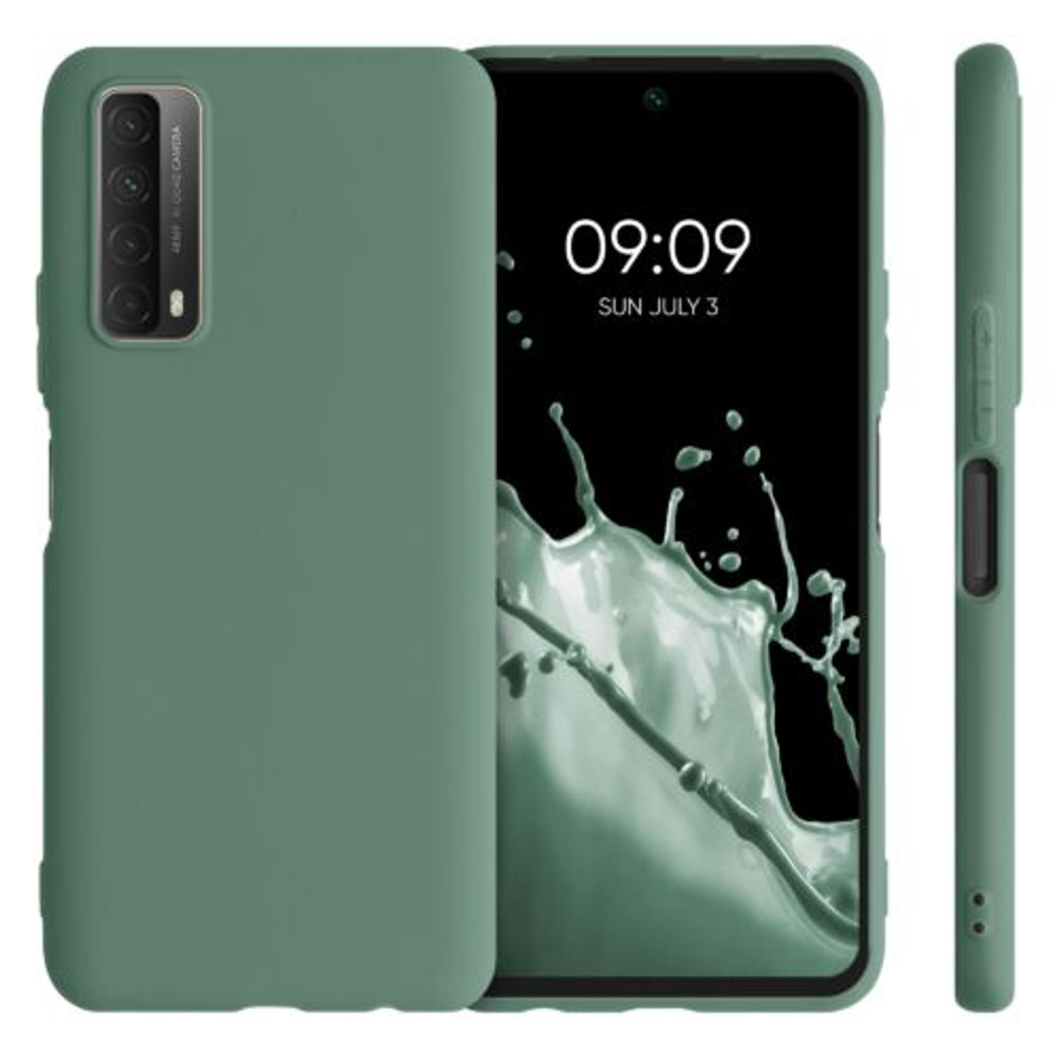 Husa pentru Huawei P Smart (2021), Silicon, Verde, 53674.166 fotografia produsului View 2 L