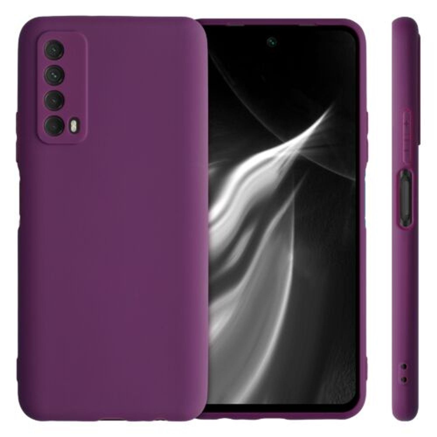 Husa pentru Huawei P Smart (2021), Silicon, Mov, 53674.197 fotografia produsului View 2 L
