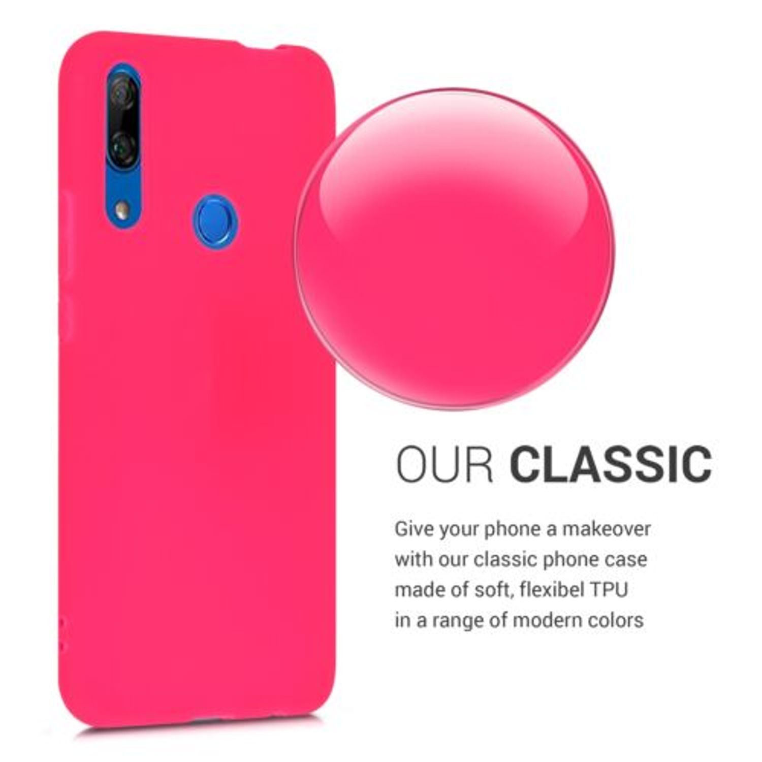 Husa pentru Huawei P Smart Z, Silicon, Roz, 49449.77 fotografia produsului View 4 L