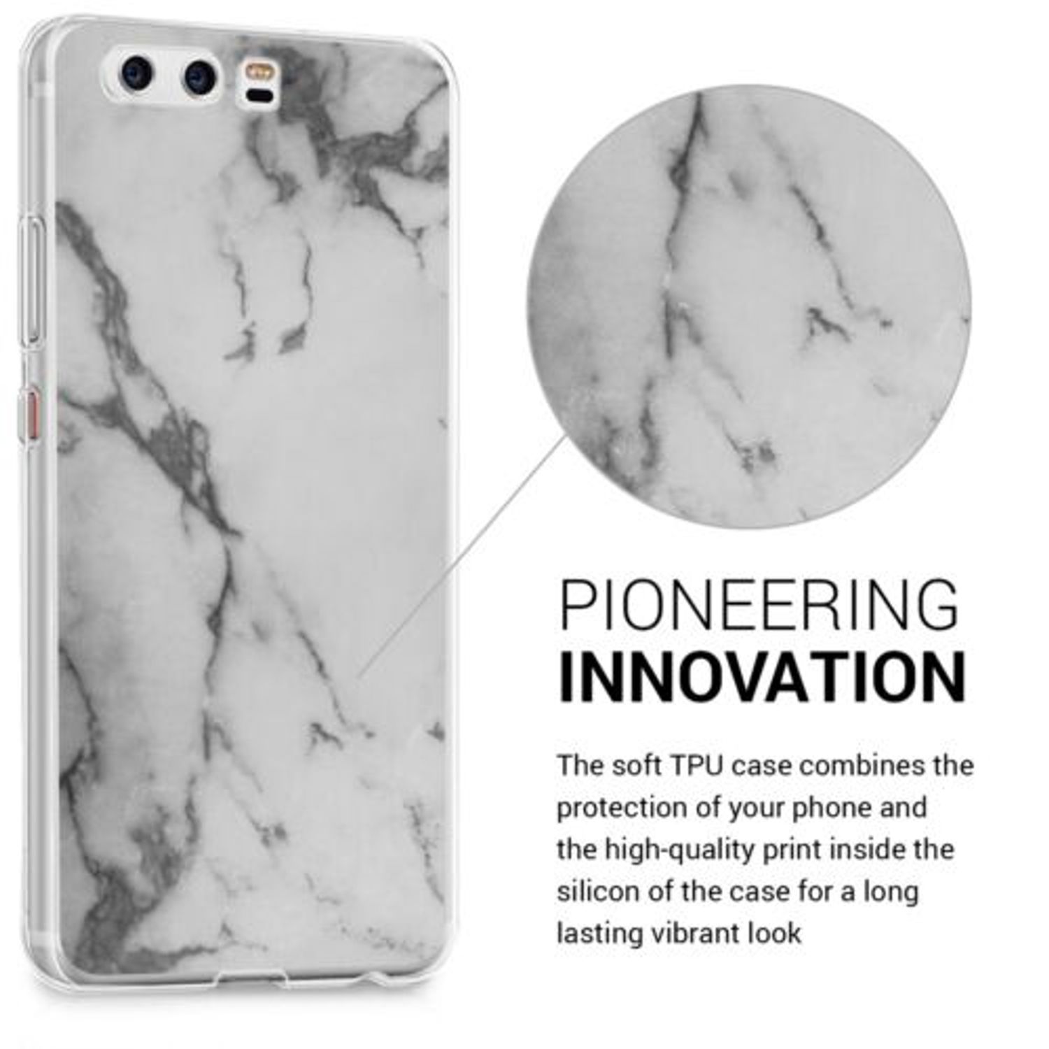 Husa pentru Huawei P10, Silicon, Gri, 40970.06 fotografia produsului View 3 L