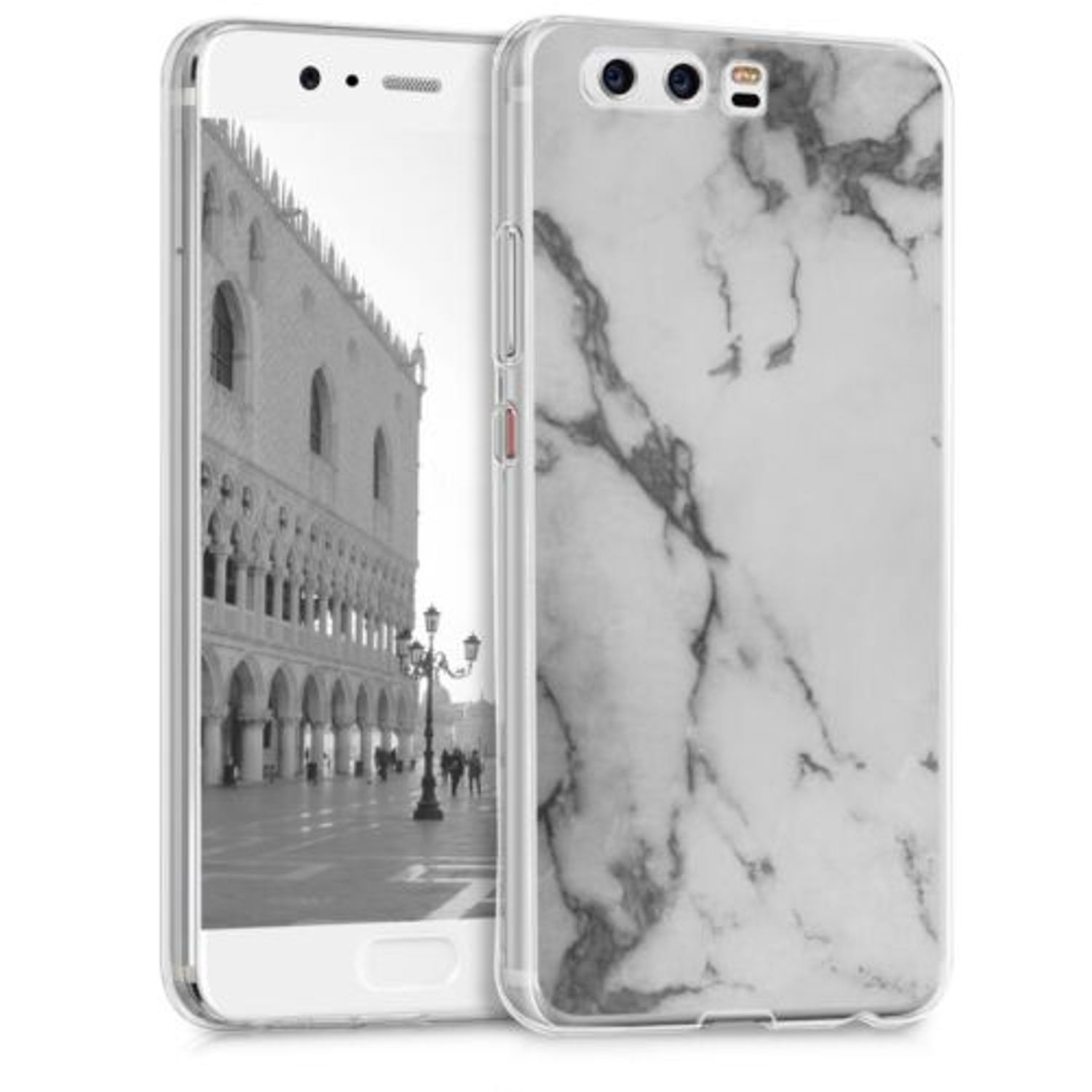 Husa pentru Huawei P10, Silicon, Gri, 40970.06 fotografia produsului