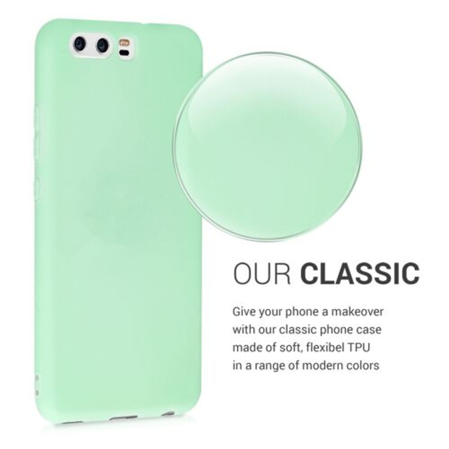 Husa pentru Huawei P10, Silicon, Verde, 51770.50 fotografia produsului View 4 L