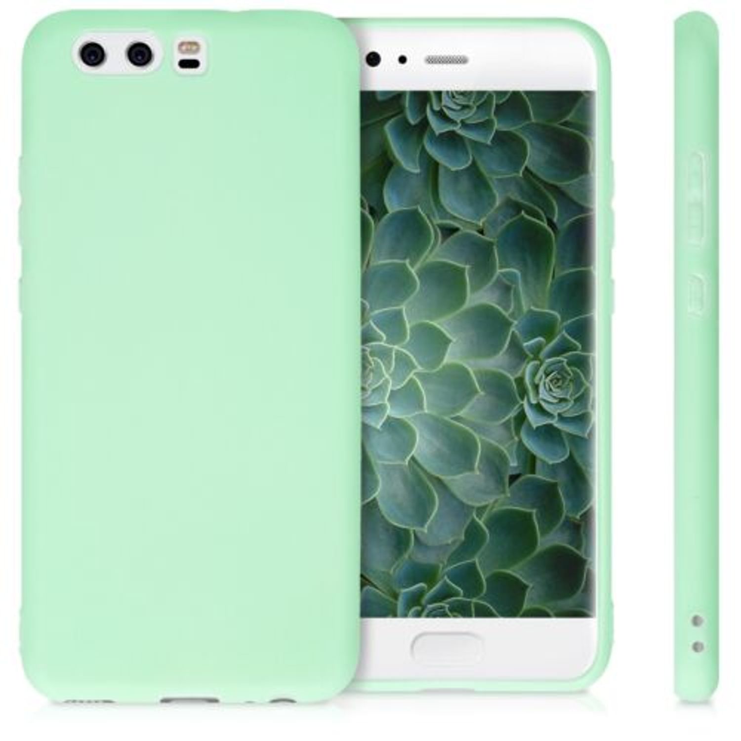 Husa pentru Huawei P10, Silicon, Verde, 51770.50 fotografia produsului View 2 L