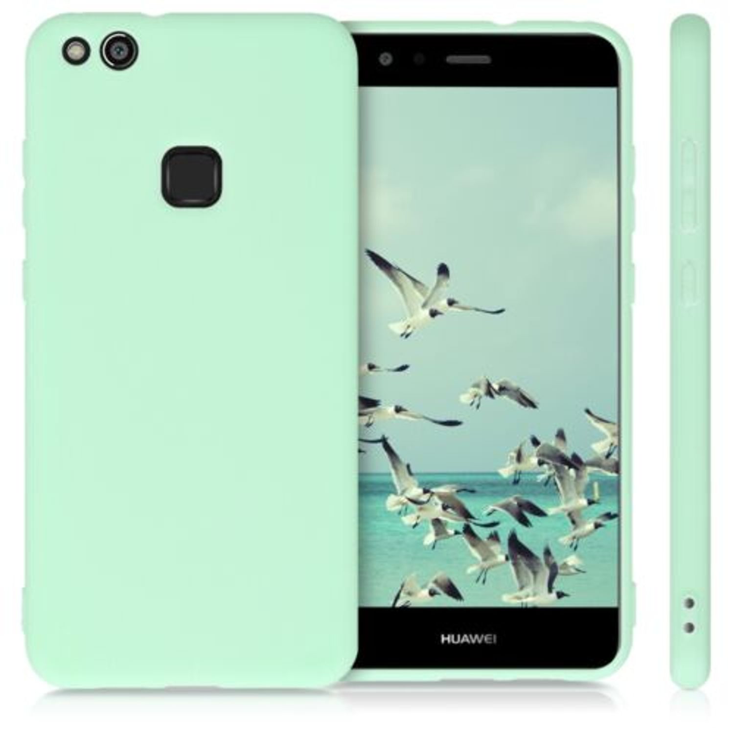 Husa pentru Huawei P10 Lite, Silicon, Verde, 41386.50 fotografia produsului View 2 L