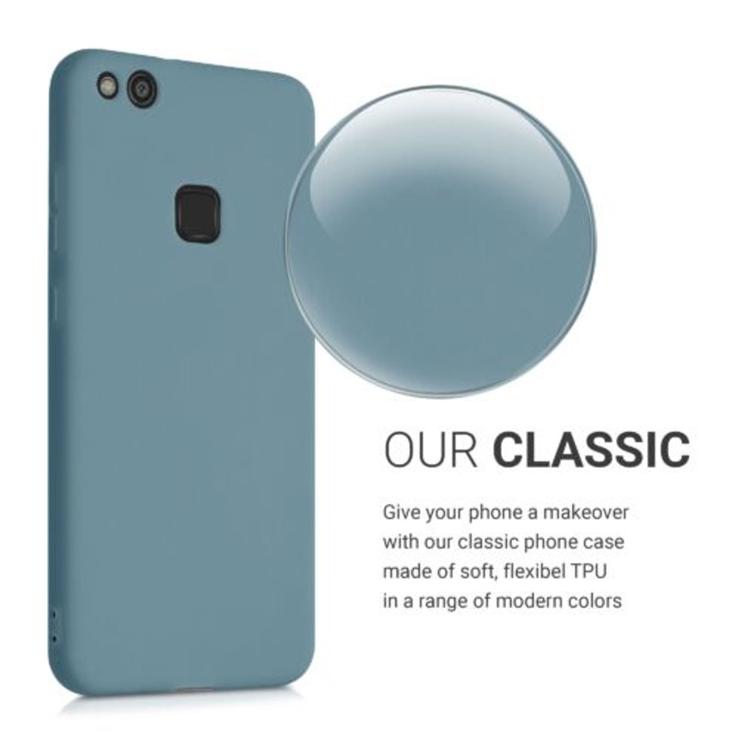 Husa pentru Huawei P10 Lite, Silicon, Albastru, 41386.207 fotografia produsului View 4 L