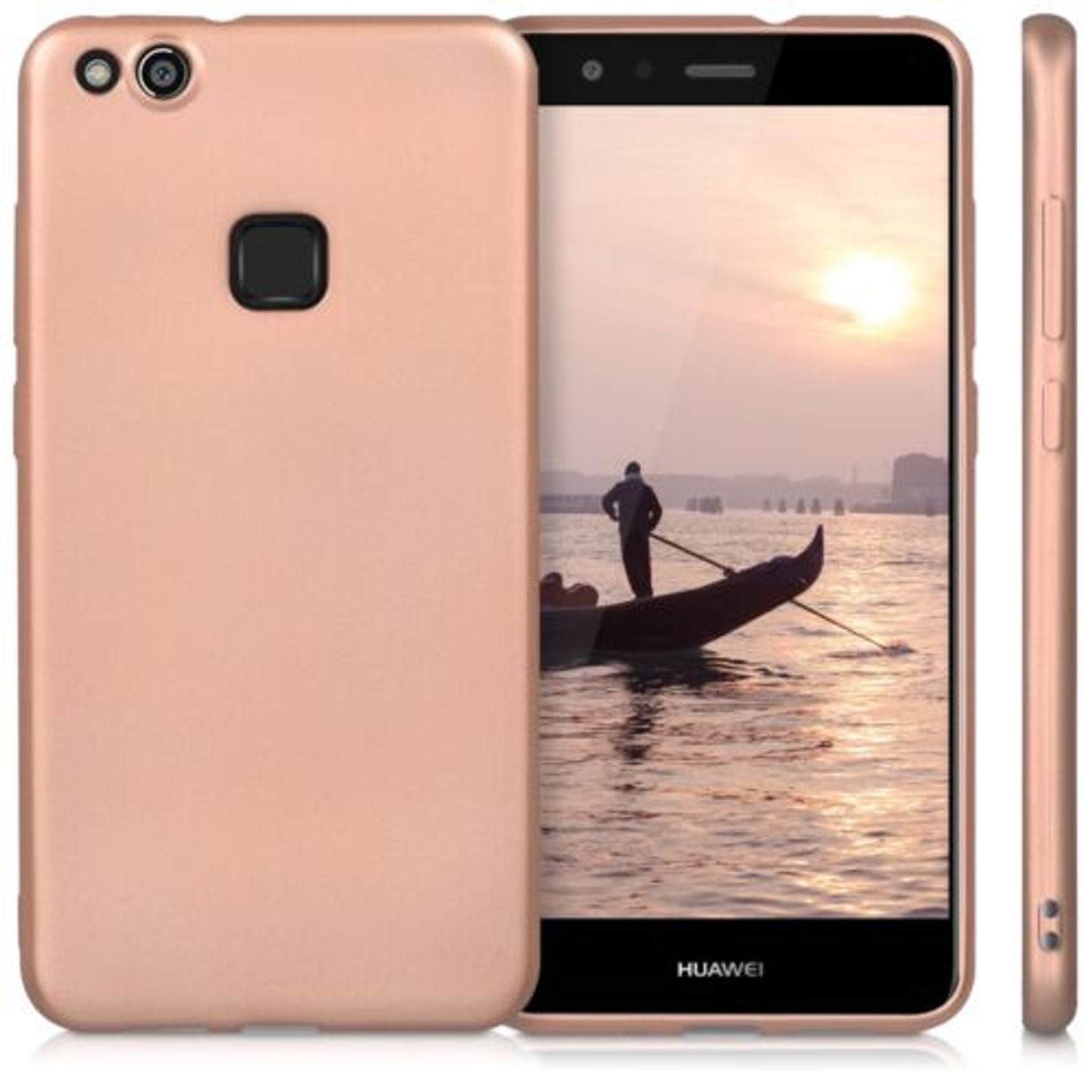 Husa pentru Huawei P10 Lite, Silicon, Rose Gold, 41491.81 fotografia produsului View 2 L