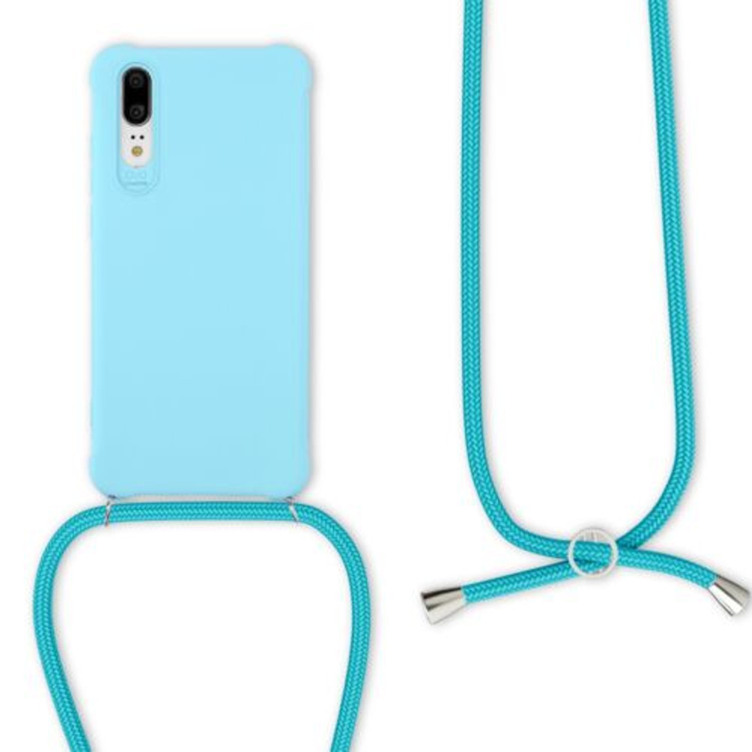 Husa pentru Huawei P20, Silicon, Albastru, 52107.23 fotografia produsului View 3 L