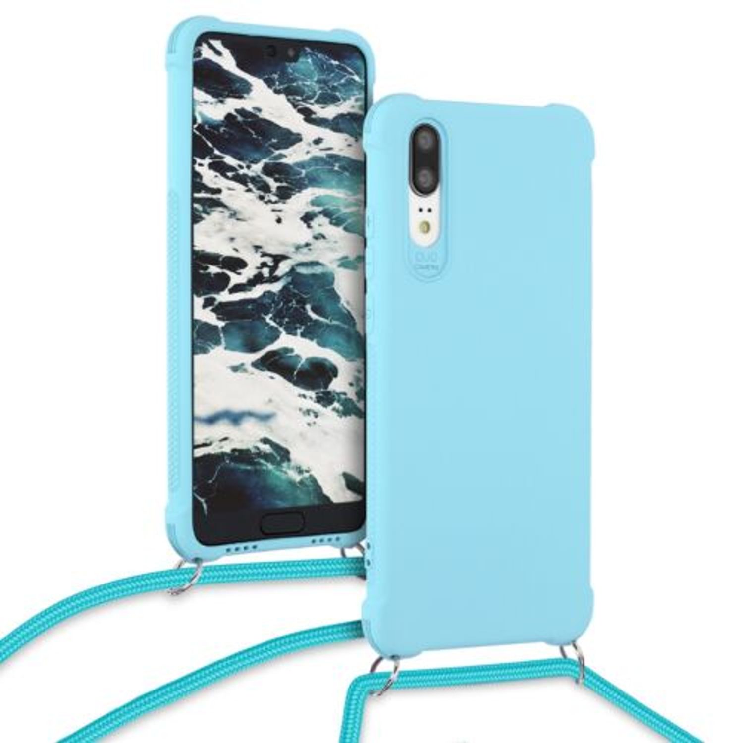 Husa pentru Huawei P20, Silicon, Albastru, 52107.23 fotografia produsului View 6 L