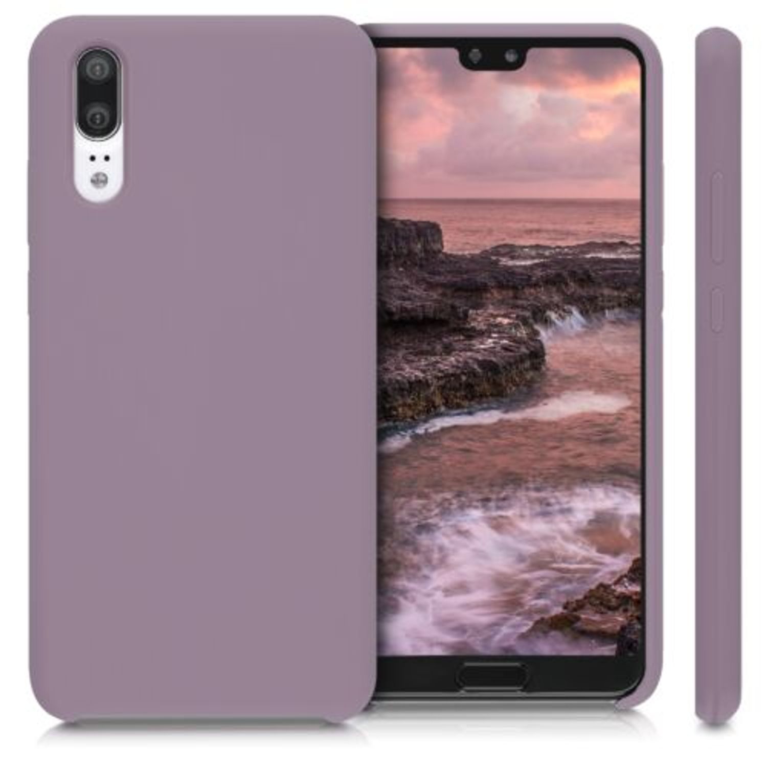 Husa pentru Huawei P20, Silicon, Mov, 45689.181 fotografia produsului View 2 L