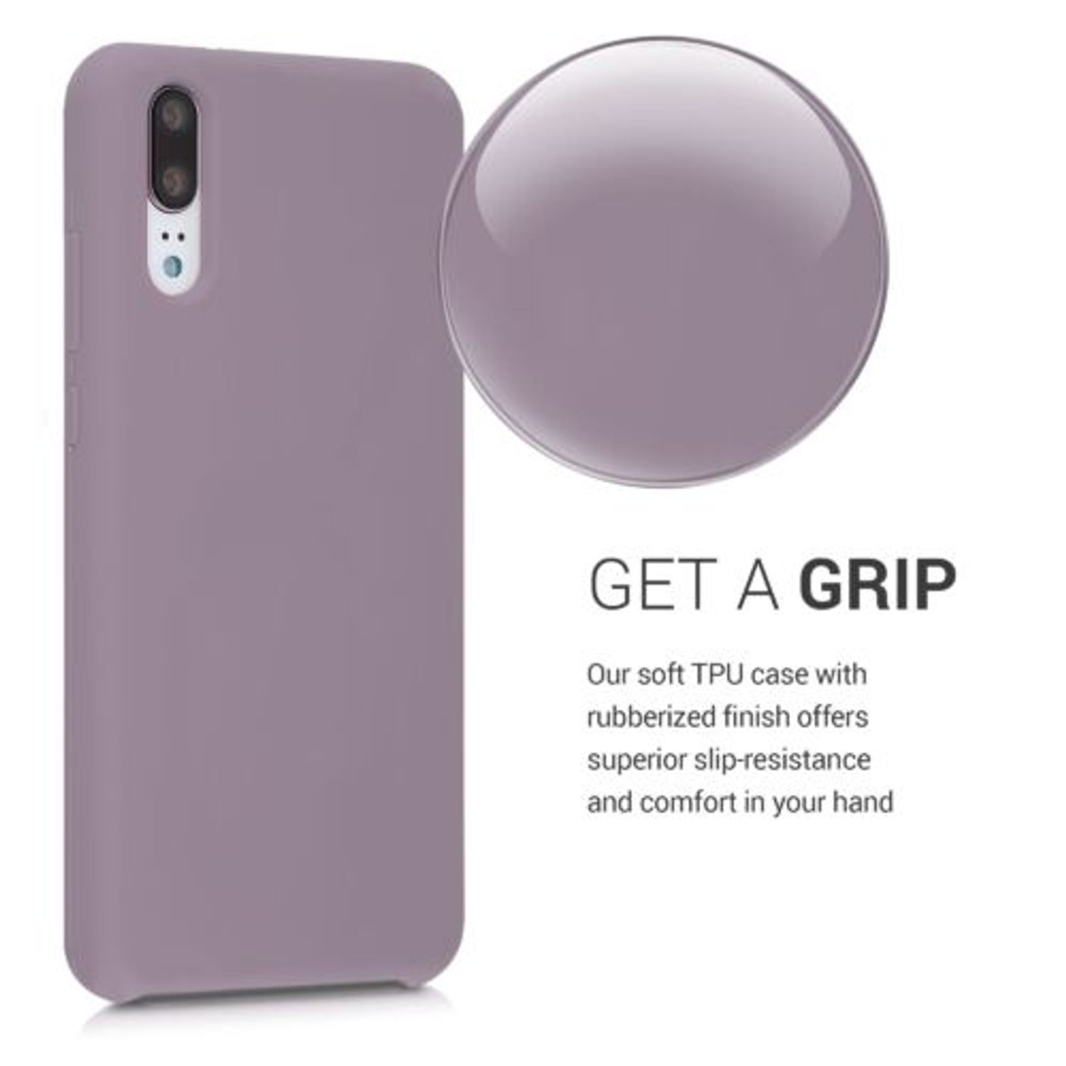 Husa pentru Huawei P20, Silicon, Mov, 45689.181 fotografia produsului View 4 L