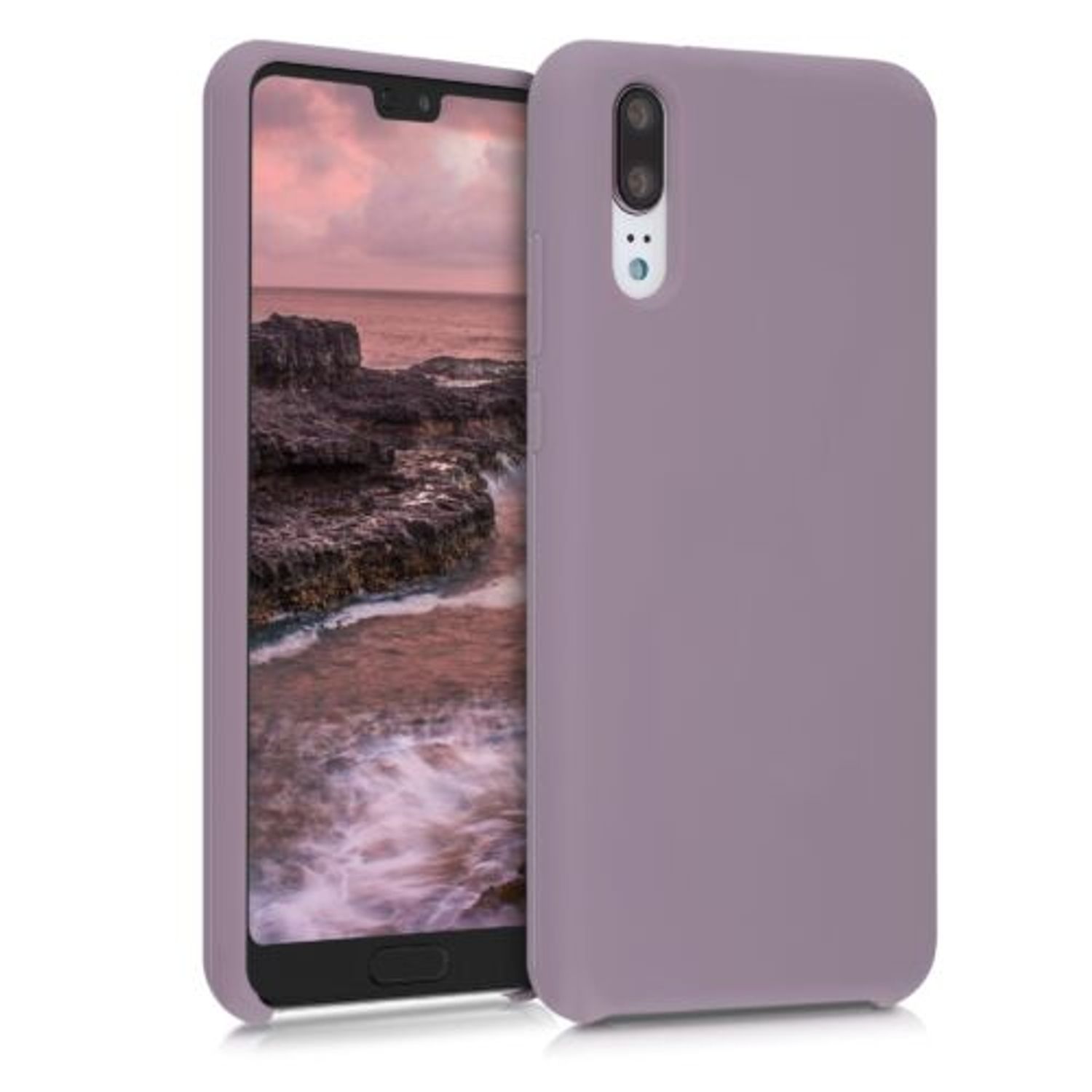 Husa pentru Huawei P20, Silicon, Mov, 45689.181 fotografia produsului
