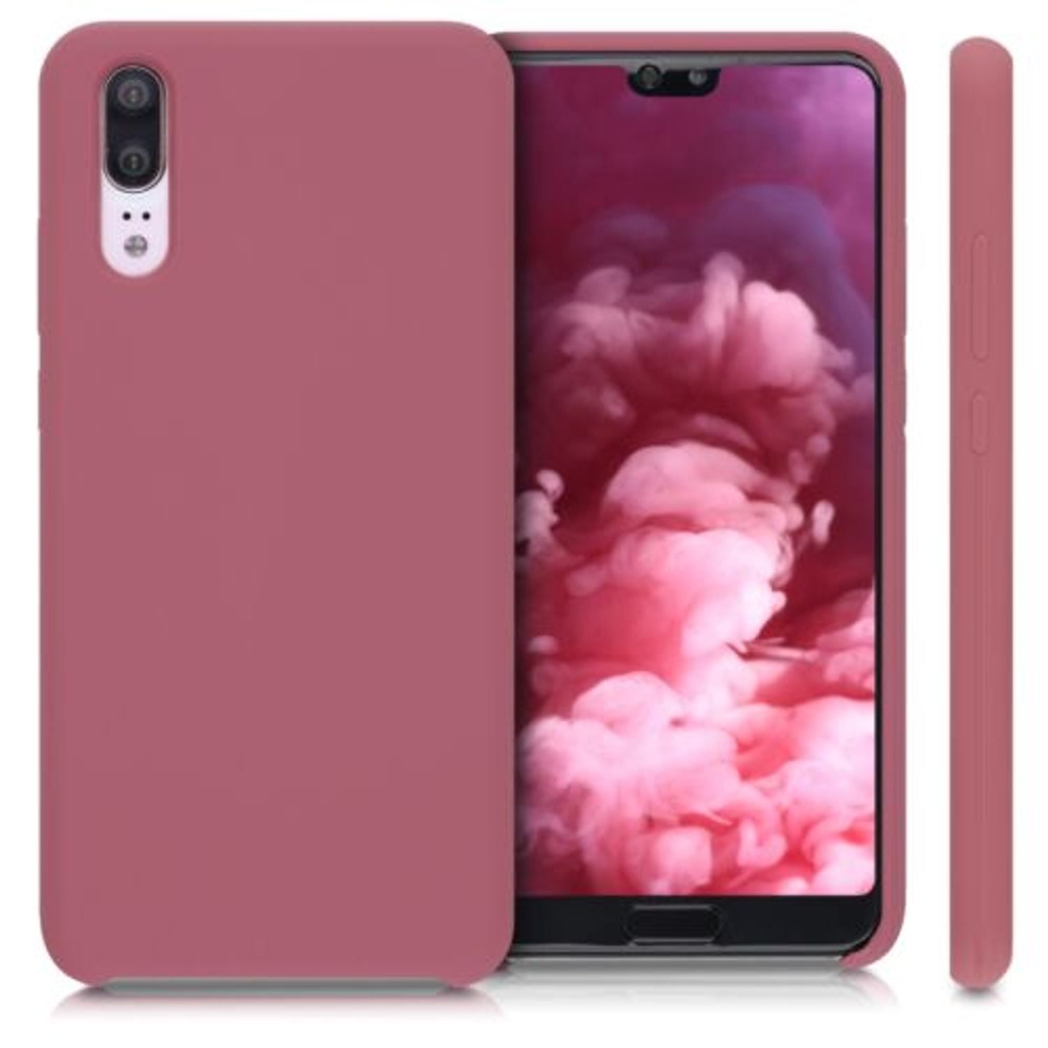Husa pentru Huawei P20, Silicon, Roz, 45689.167 fotografia produsului View 2 L