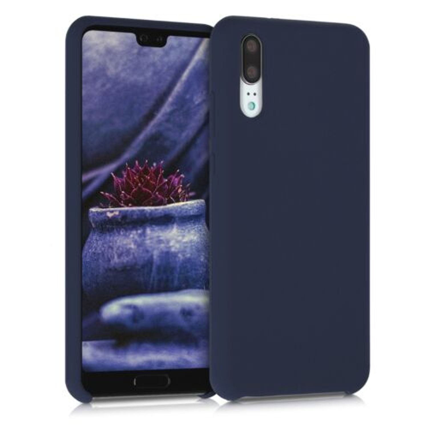 Husa pentru Huawei P20, Silicon, Albastru, 45689.53 fotografia produsului