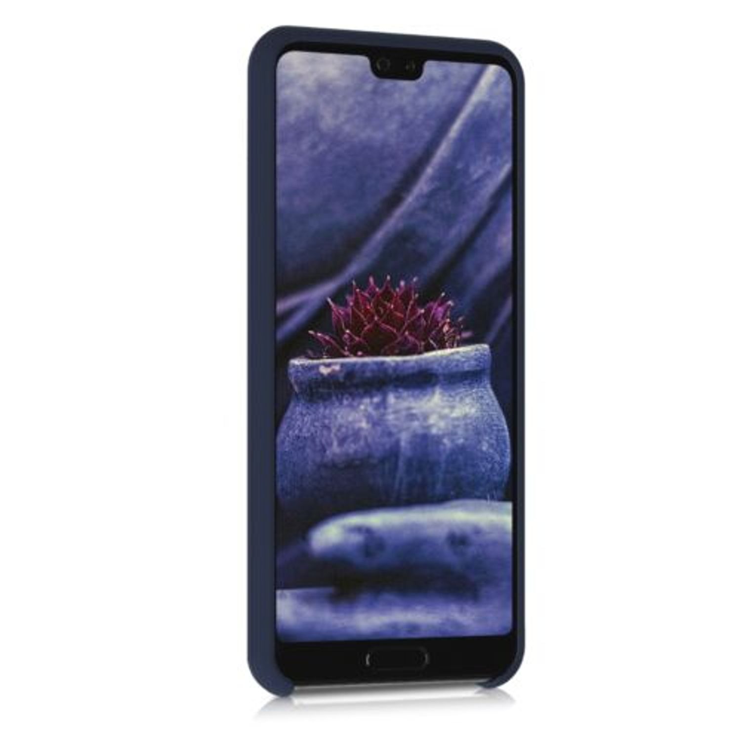 Husa pentru Huawei P20, Silicon, Albastru, 45689.53 fotografia produsului View 6 L
