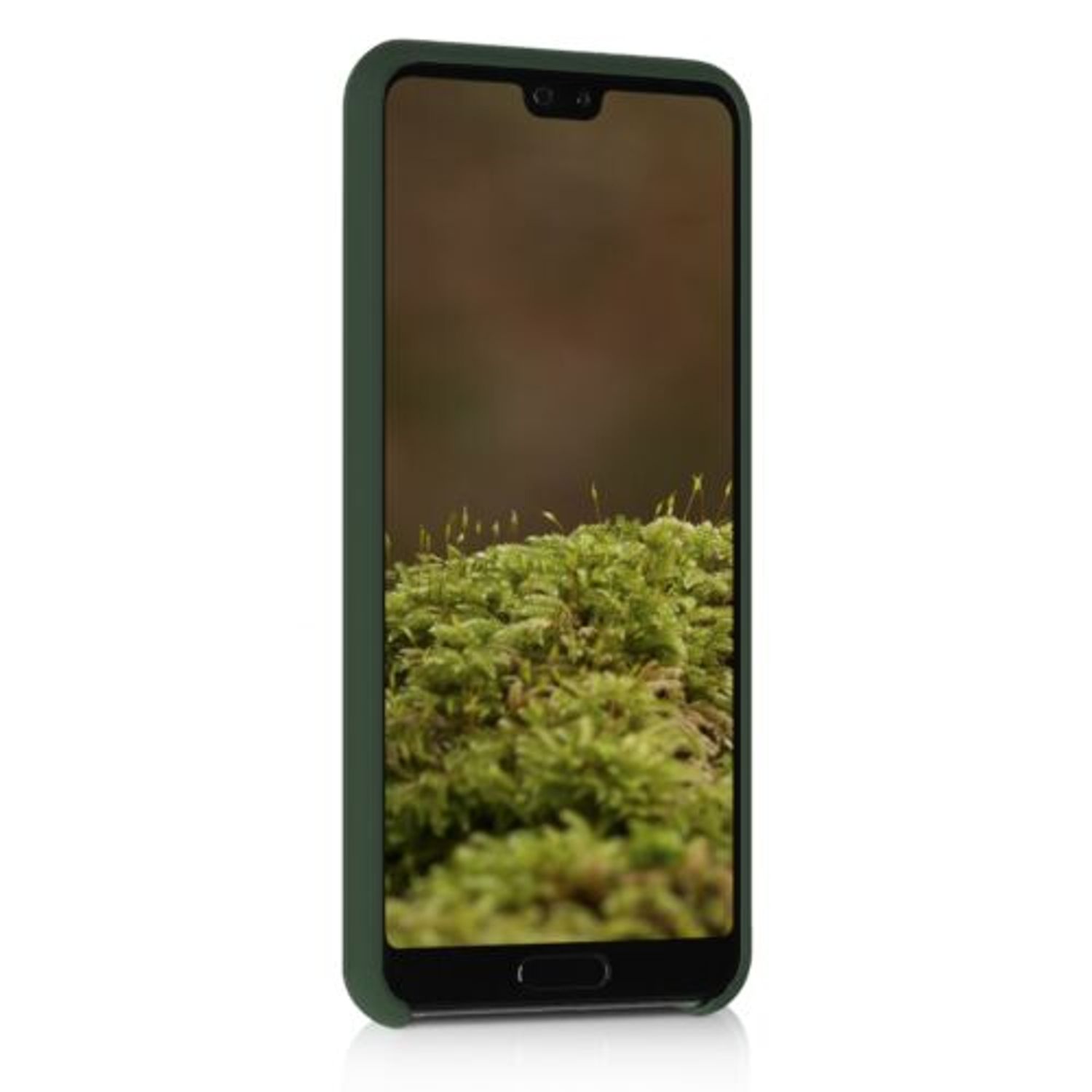 Husa pentru Huawei P20, Silicon, Verde, 45689.80 fotografia produsului View 3 L