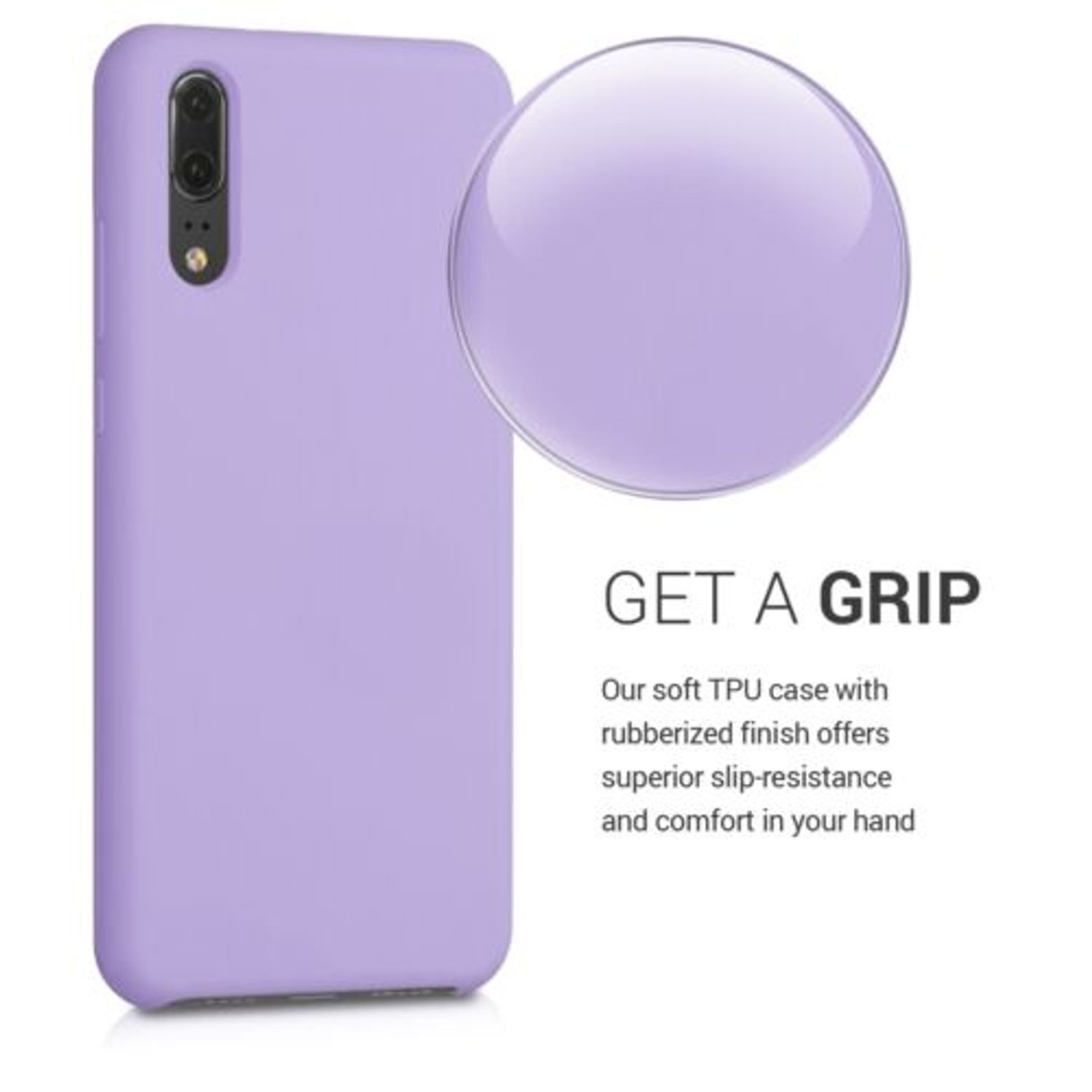 Husa pentru Huawei P20, Silicon, Mov, 45689.108 fotografia produsului View 3 L