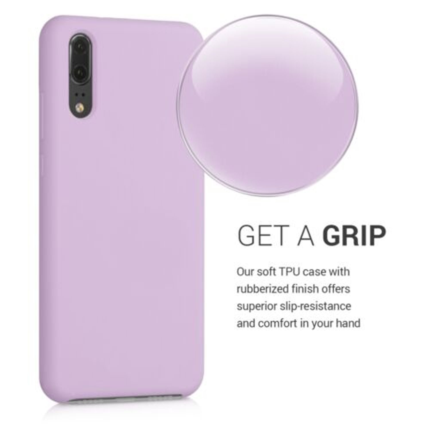 Husa pentru Huawei P20, Silicon, Mov, 45689.140 fotografia produsului View 4 L