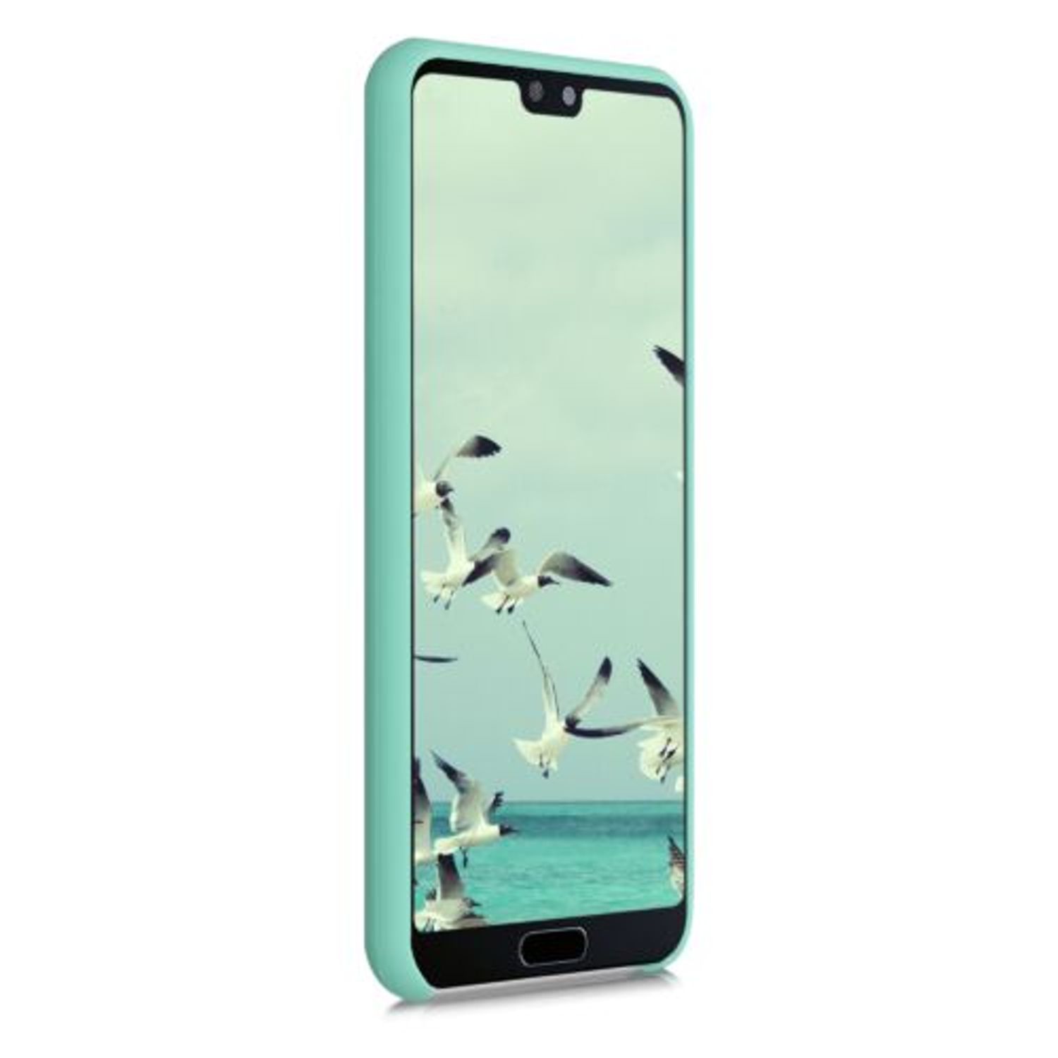 Husa pentru Huawei P20, Silicon, Verde, 45689.176 fotografia produsului View 3 L