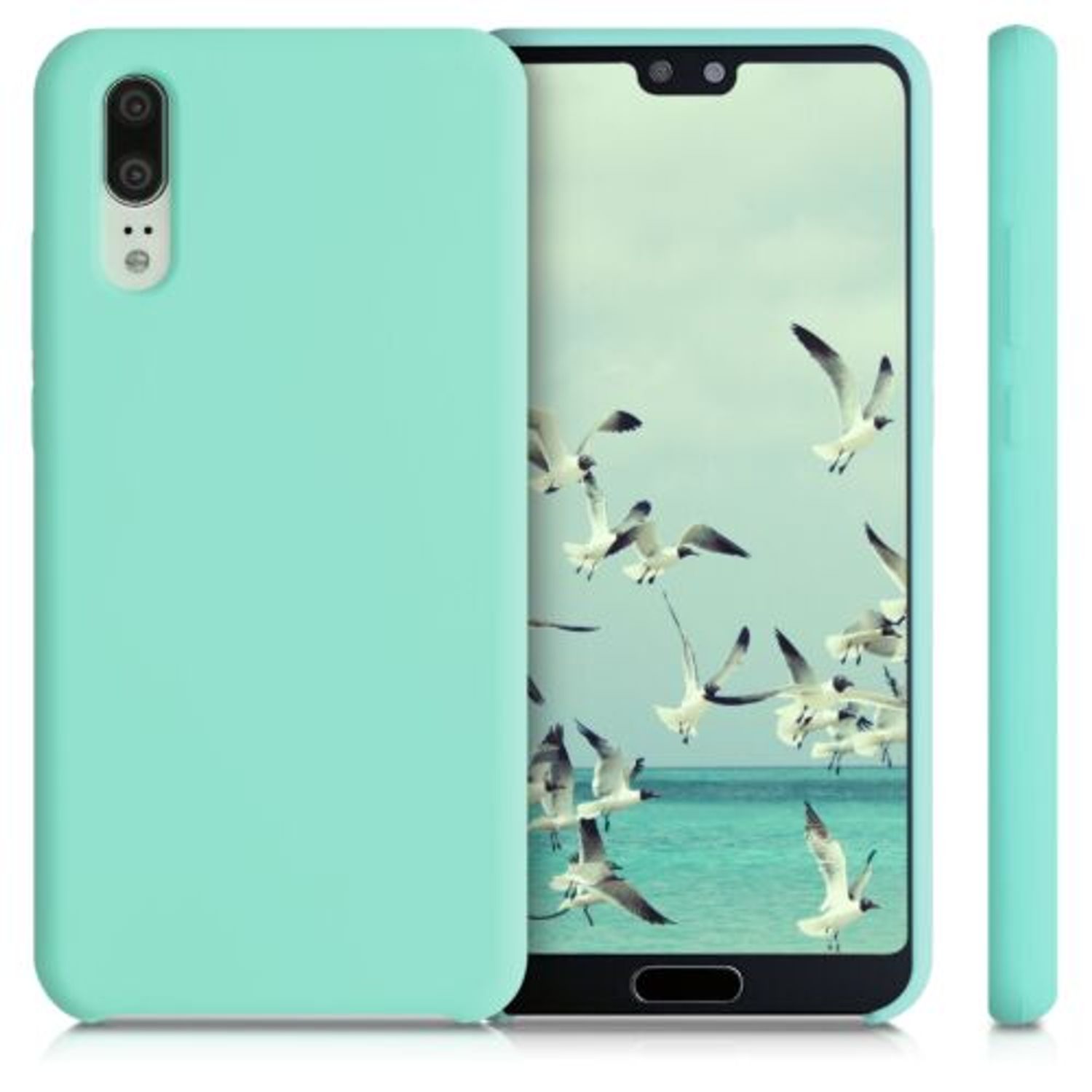 Husa pentru Huawei P20, Silicon, Verde, 45689.176 fotografia produsului View 2 L
