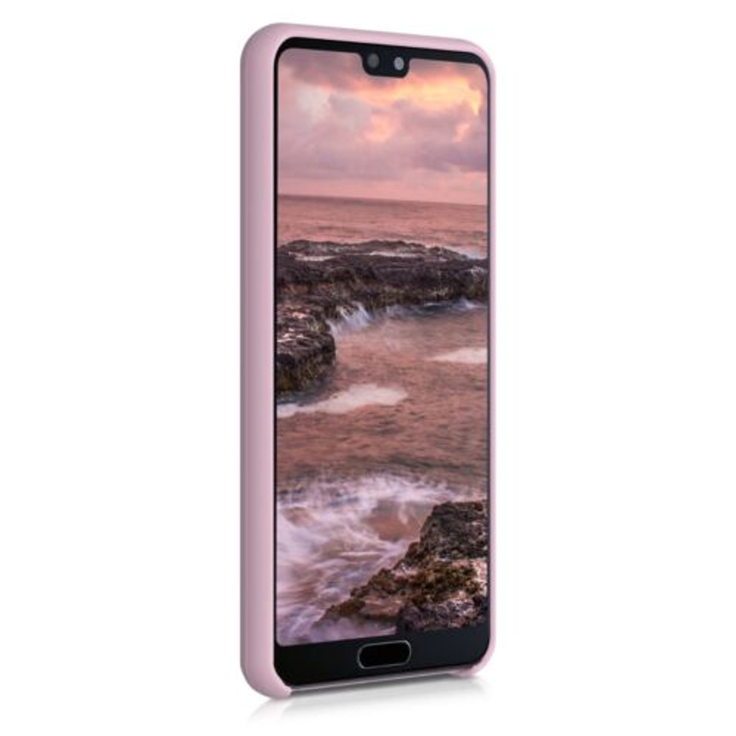 Husa pentru Huawei P20, Silicon, Rose Gold, 45689.156 fotografia produsului View 3 L