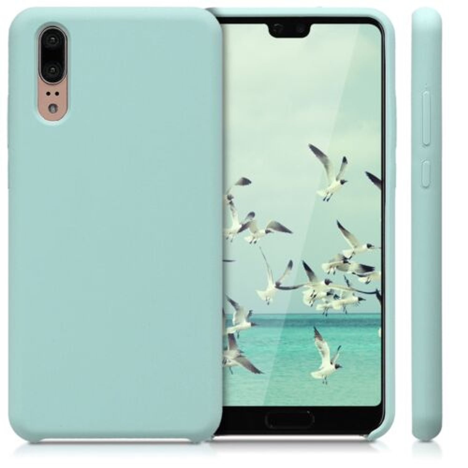 Husa pentru Huawei P20, Silicon, Verde, 45689.71 fotografia produsului View 2 L