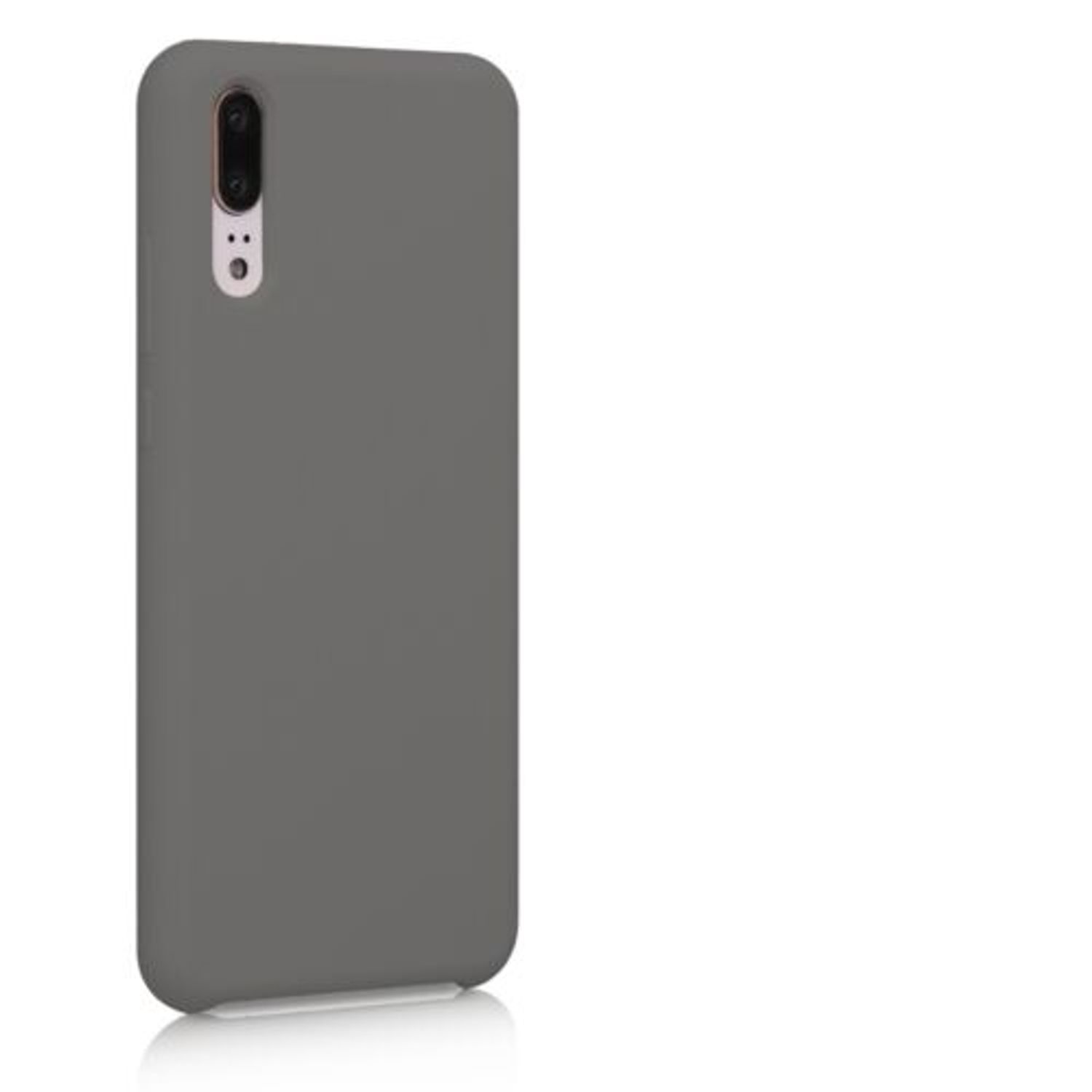 Husa pentru Huawei P20, Silicon, Gri, 45689.155 fotografia produsului View 3 L