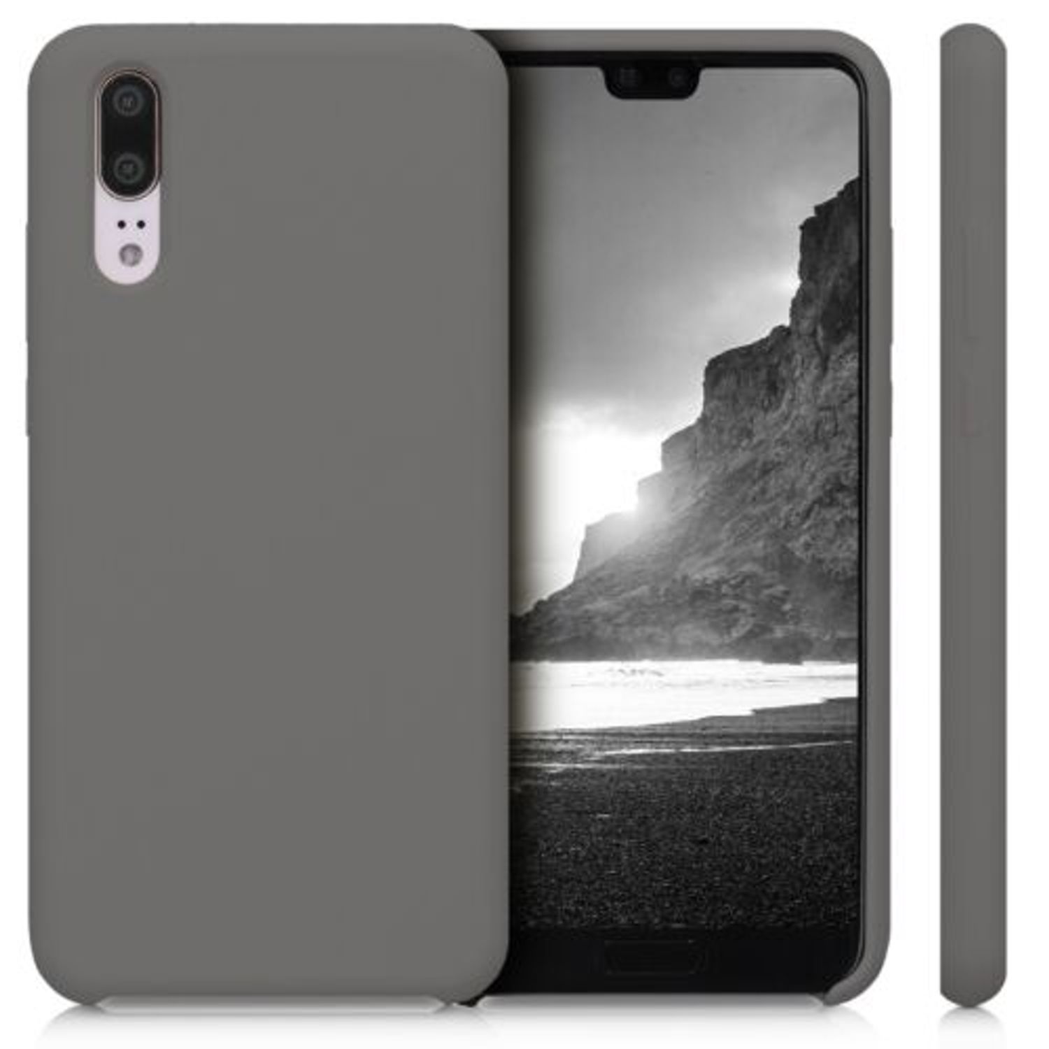 Husa pentru Huawei P20, Silicon, Gri, 45689.155 fotografia produsului View 6 L