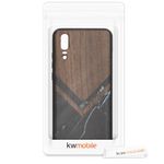 Husa pentru Huawei P20, Lemn, Negru, 45989.15 fotografia produsului View 6 S