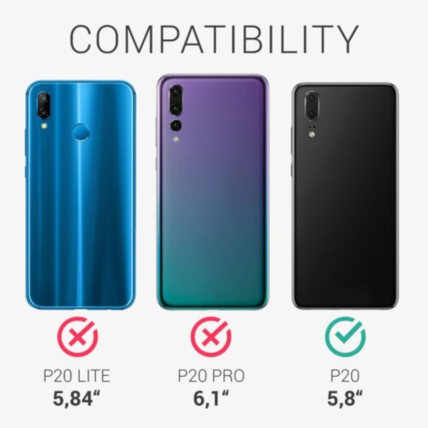 Husa pentru Huawei P20, Silicon, Verde, 44212.207 fotografia produsului View 4 L