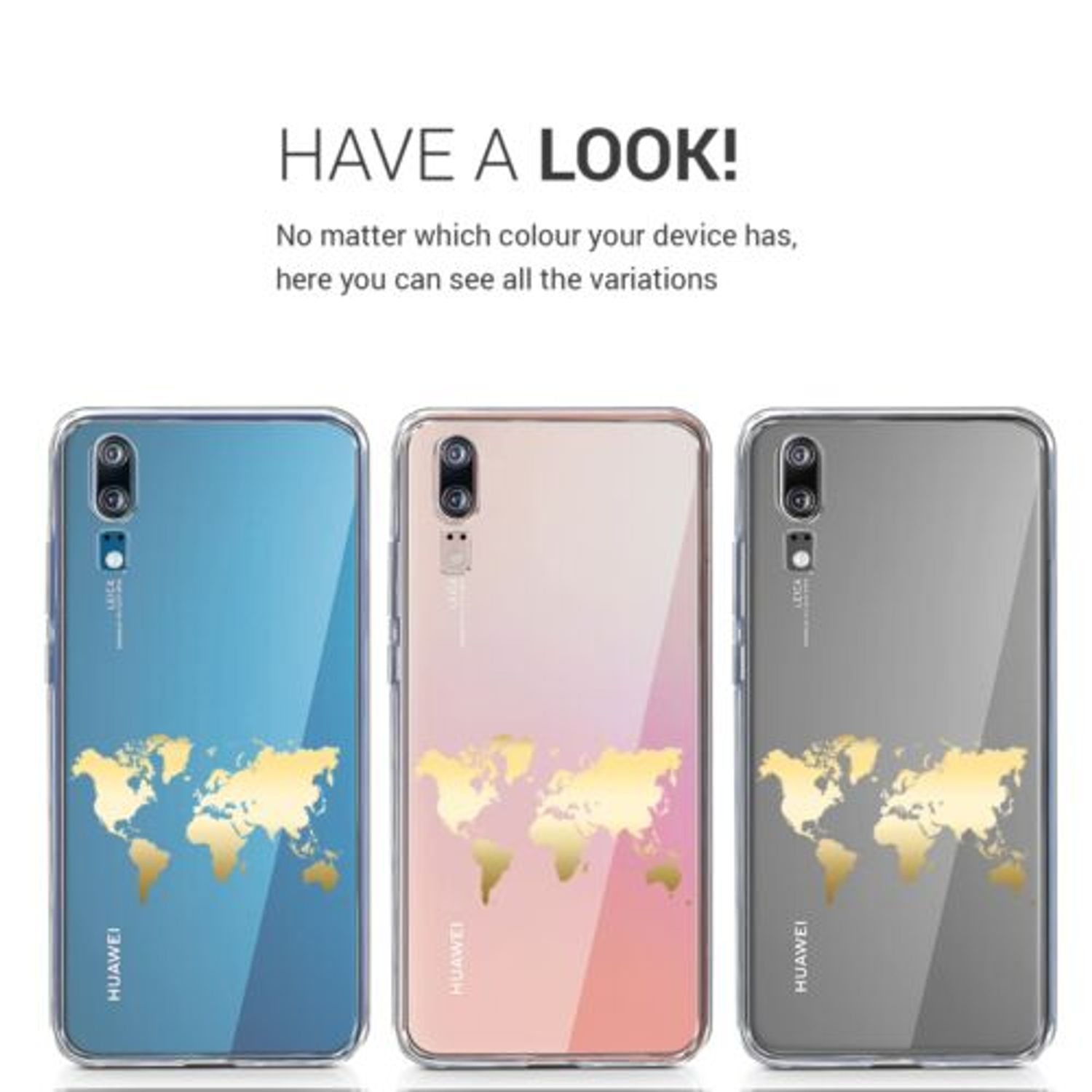 Husa pentru Huawei P20, Silicon, Gold, 44215.02 fotografia produsului View 6 L