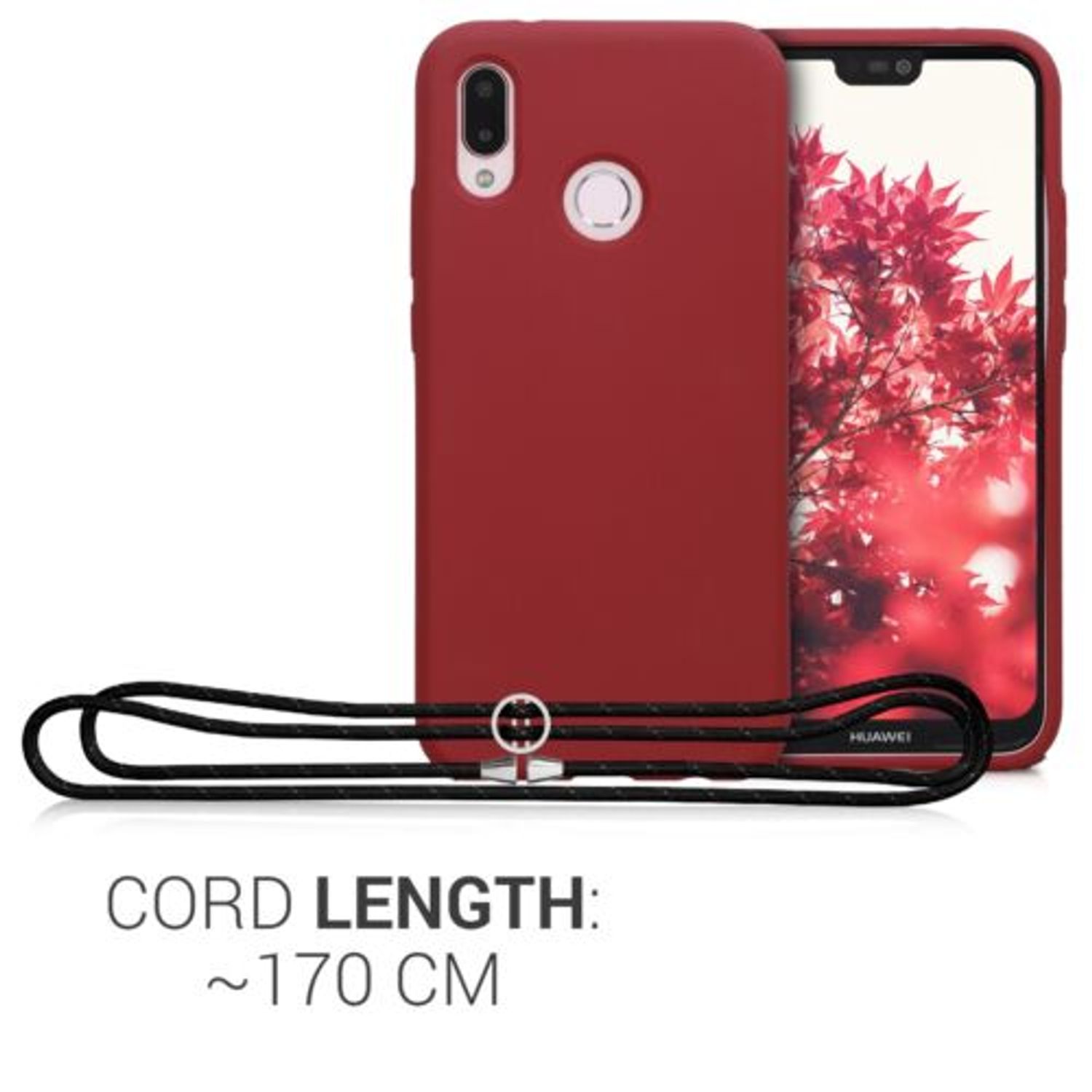 Husa pentru Huawei P20 Lite, Silicon, Rosu, 50675.20 fotografia produsului View 4 L