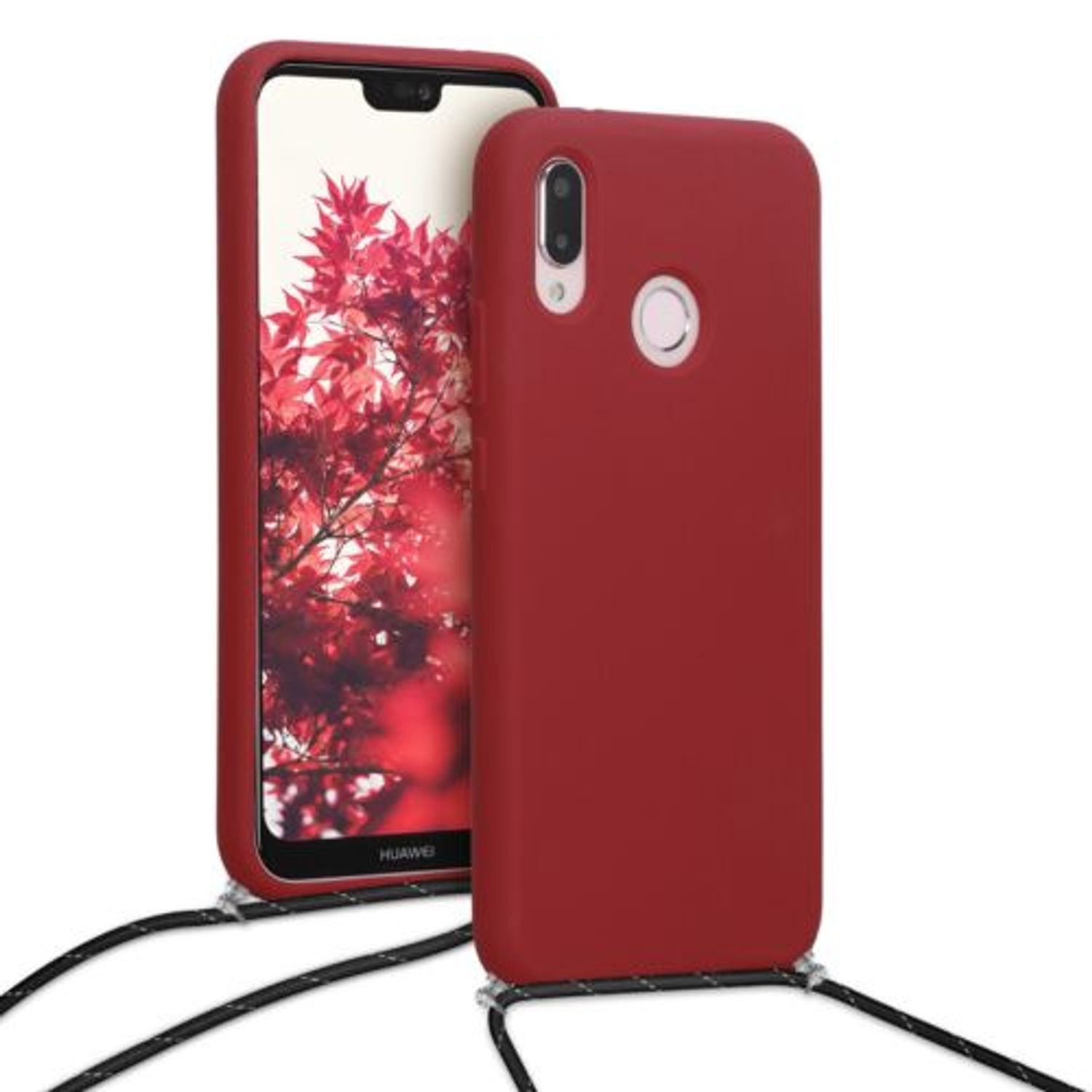 Husa pentru Huawei P20 Lite, Silicon, Rosu, 50675.20 fotografia produsului View 5 L