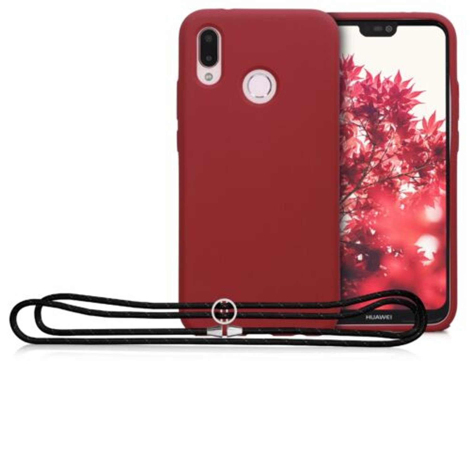 Husa pentru Huawei P20 Lite, Silicon, Rosu, 50675.20 fotografia produsului View 9 L