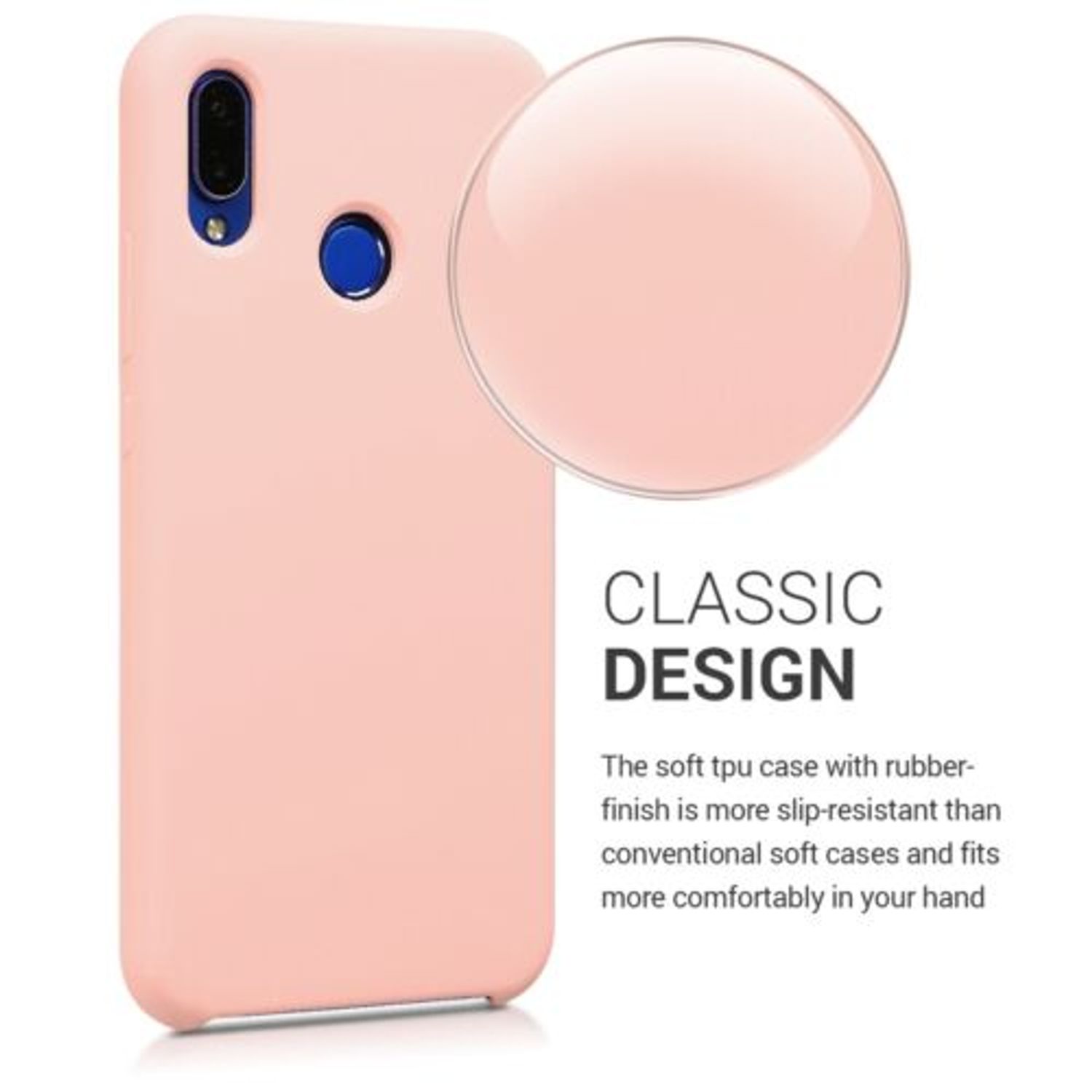 Husa pentru Huawei P20 Lite, Silicon, Roz, 45687.52 fotografia produsului View 5 L