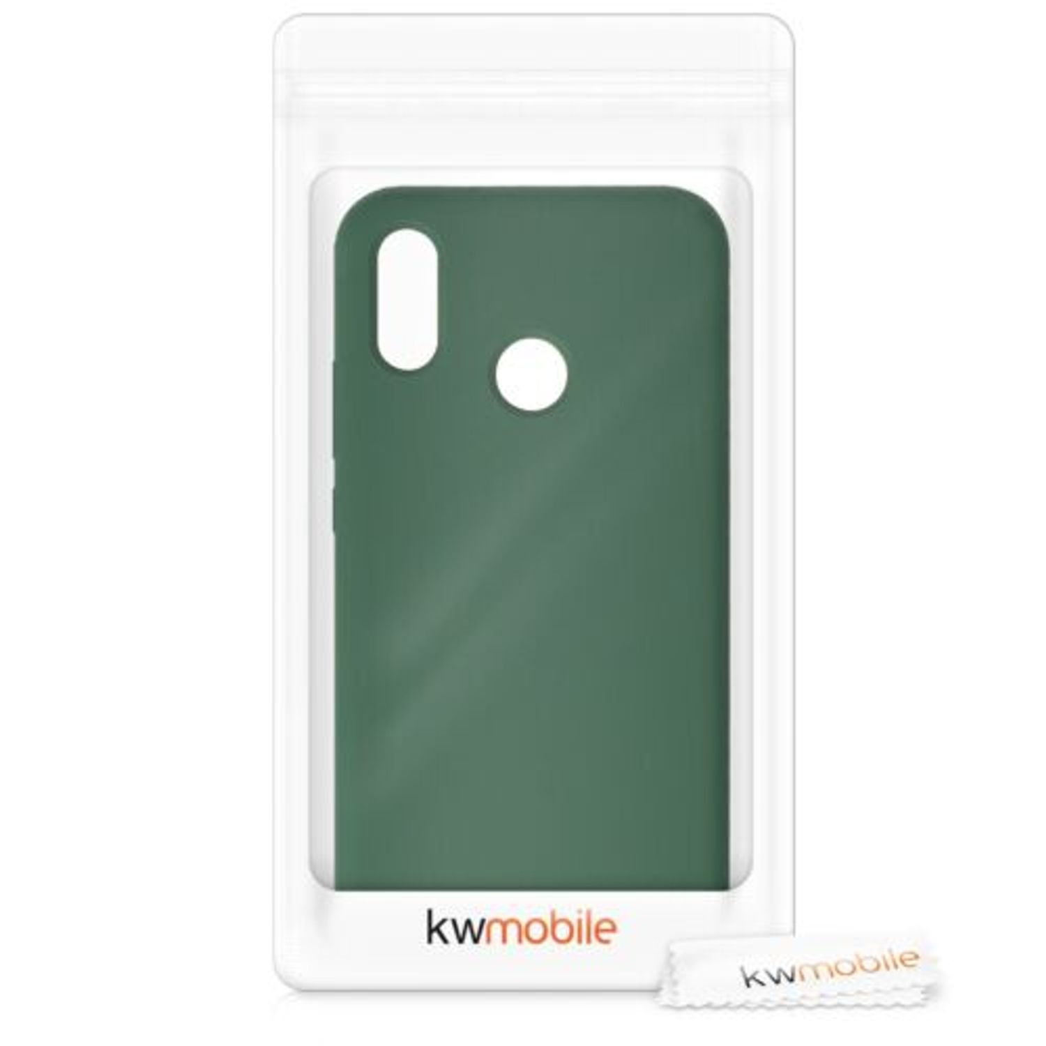 Husa pentru Huawei P20 Lite, Silicon, Verde, 45687.80 fotografia produsului View 8 L