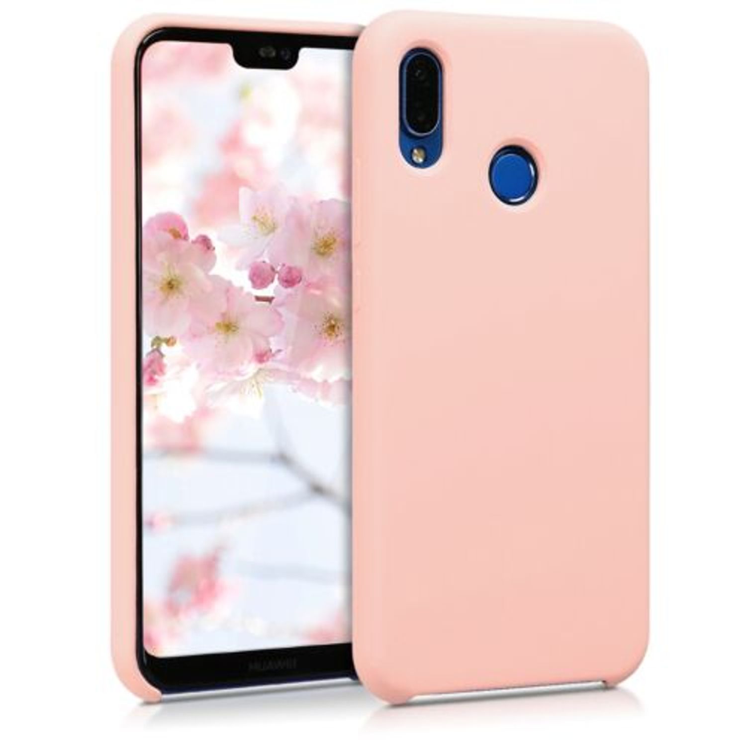 Husa pentru Huawei P20 Lite, Silicon, Roz, 45687.52 fotografia produsului