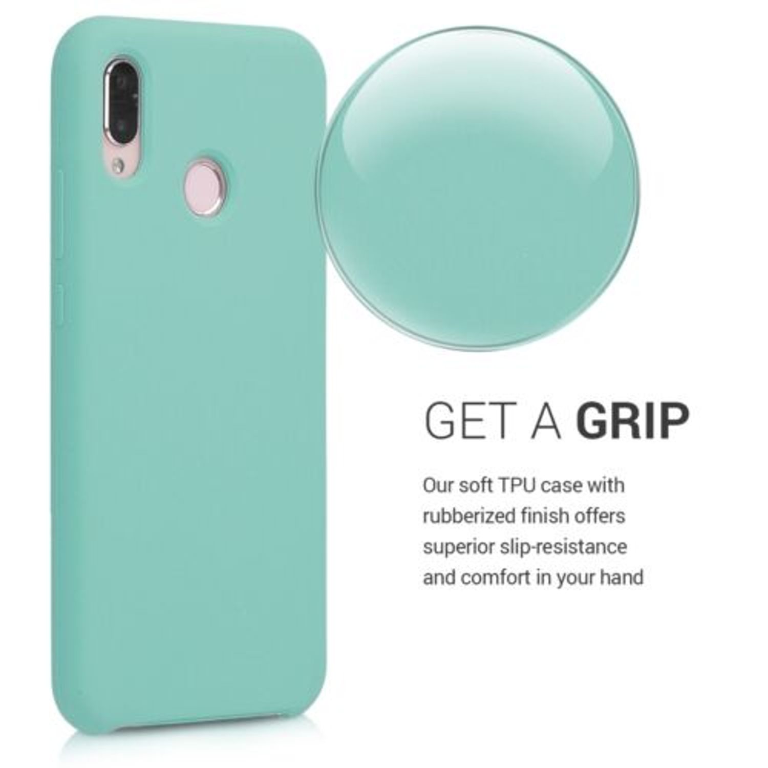 Husa pentru Huawei P20 Lite, Silicon, Verde, 45687.71 fotografia produsului View 4 L