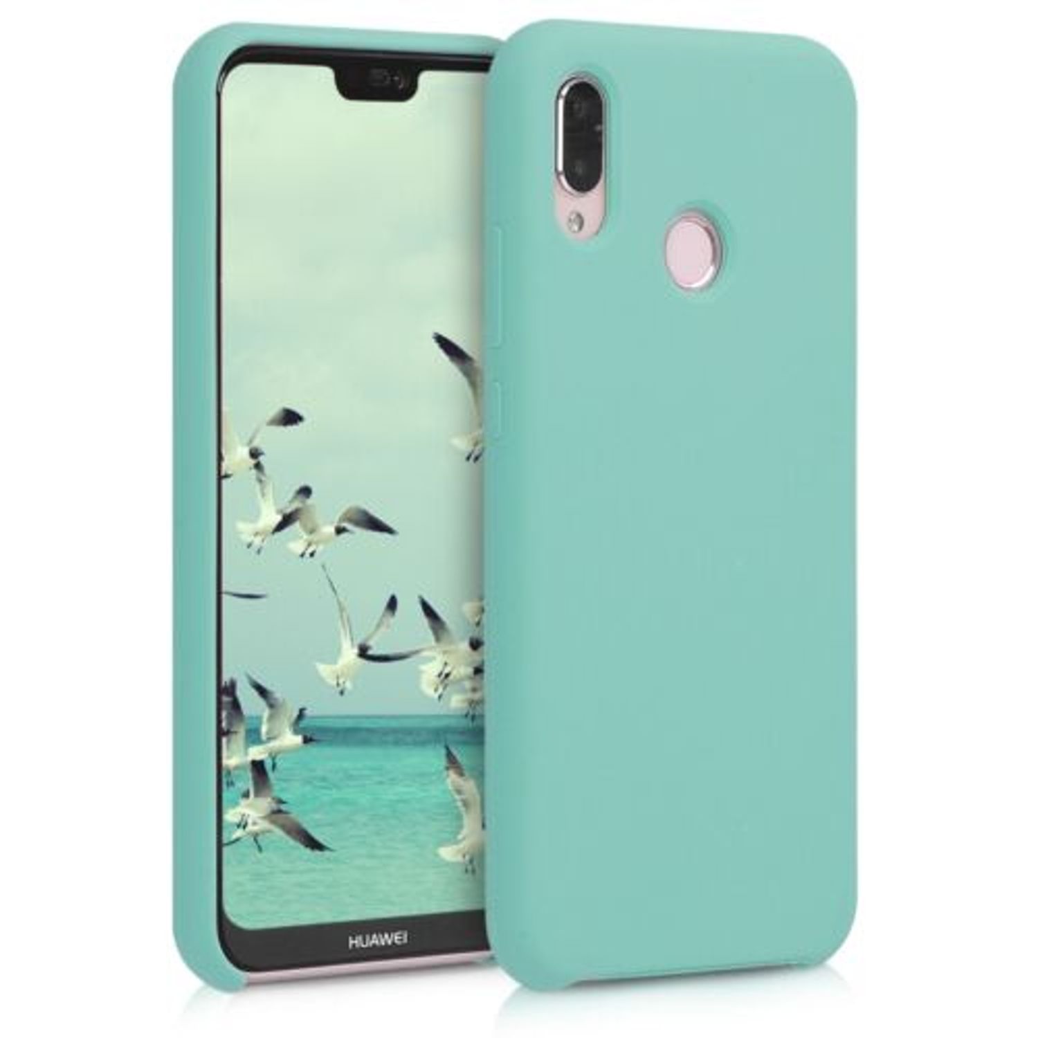 Husa pentru Huawei P20 Lite, Silicon, Verde, 45687.71 fotografia produsului
