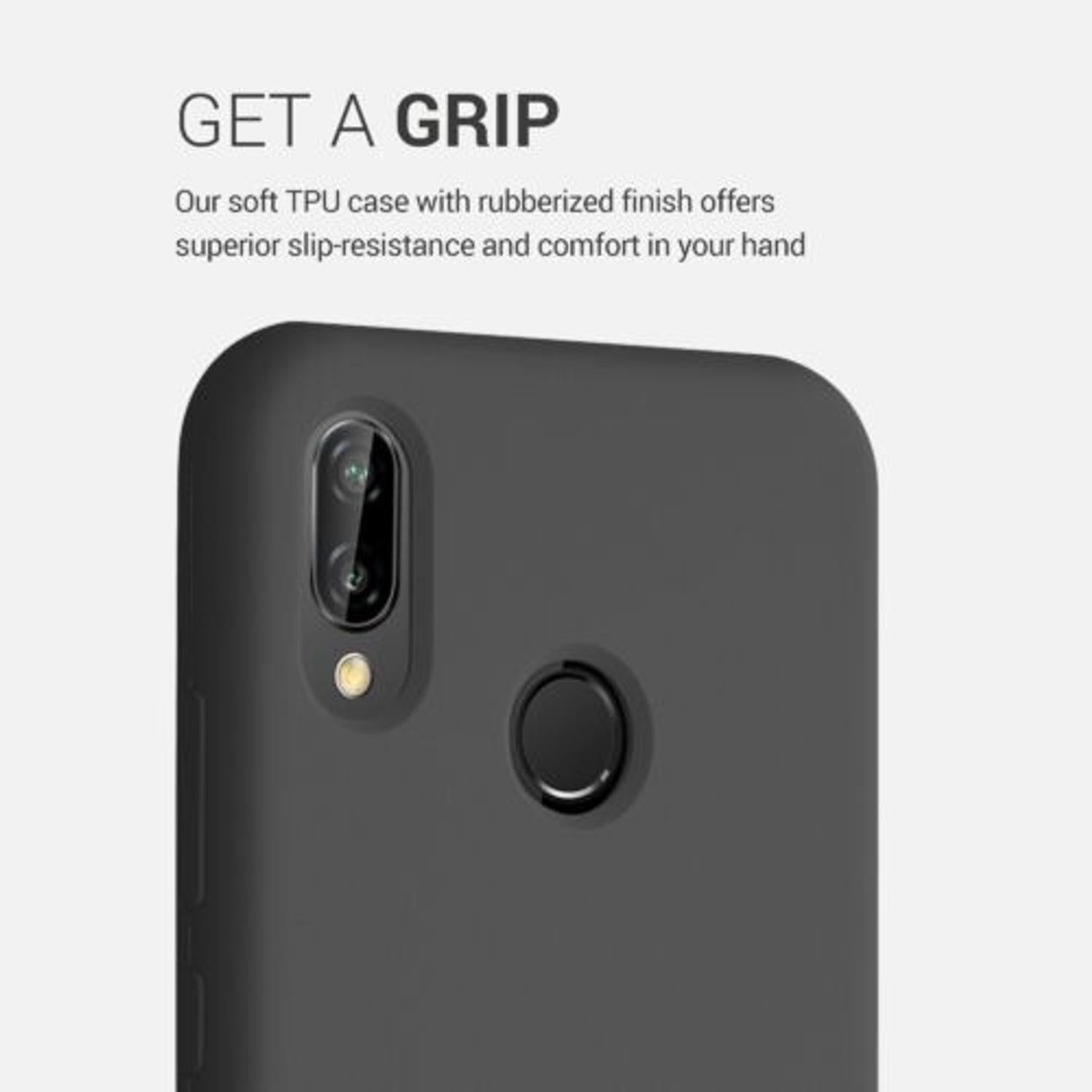Husa pentru Huawei P20 Lite, Silicon, Negru, 45687.47 fotografia produsului View 4 L