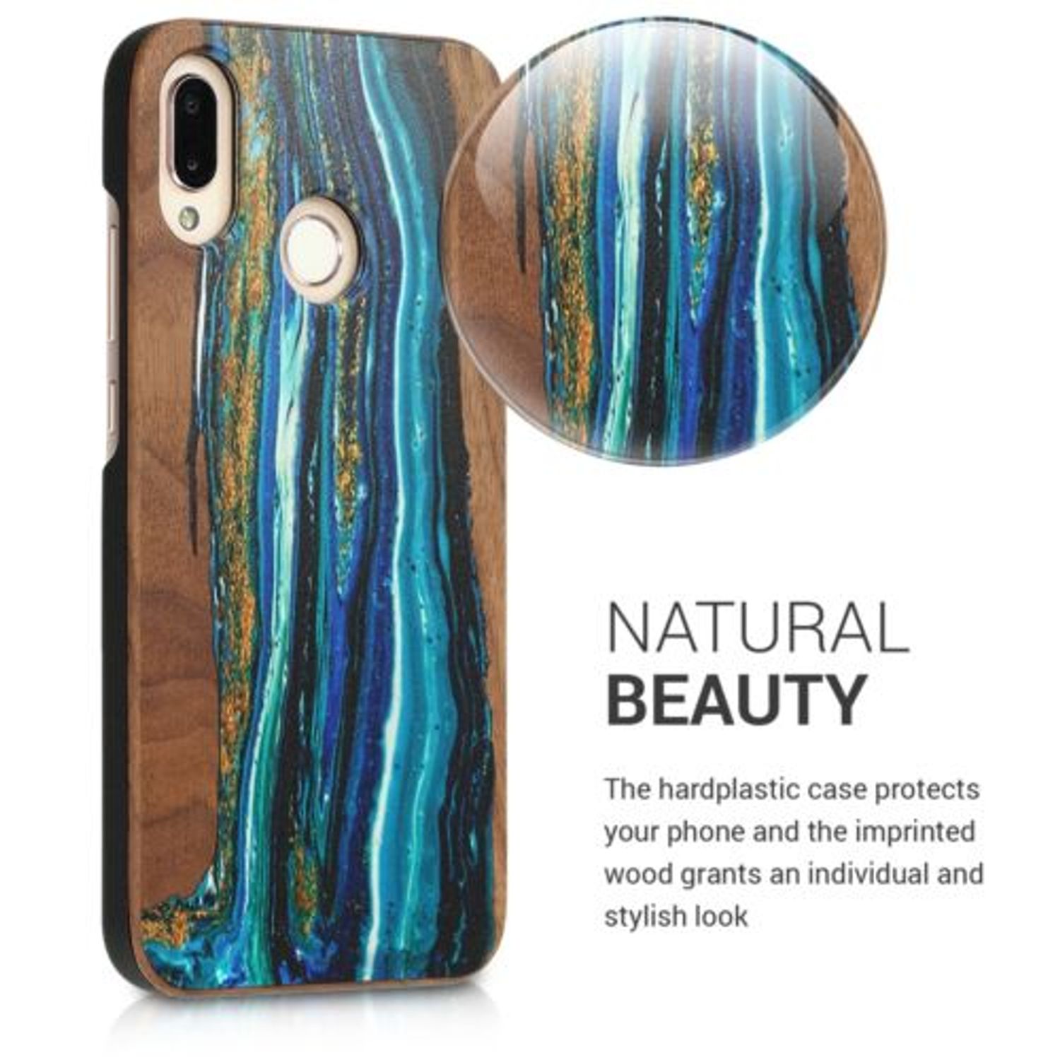 Husa pentru Huawei P20 Lite, Lemn, Multicolor, 44890.07 fotografia produsului View 4 L