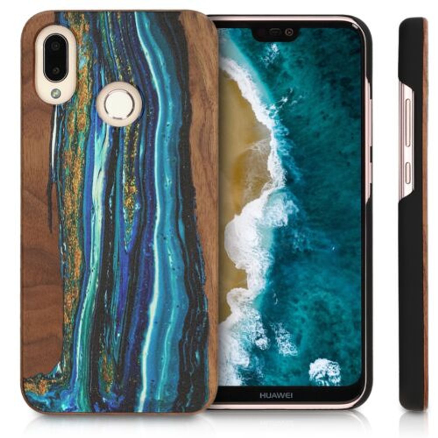 Husa pentru Huawei P20 Lite, Lemn, Multicolor, 44890.07 fotografia produsului View 2 L