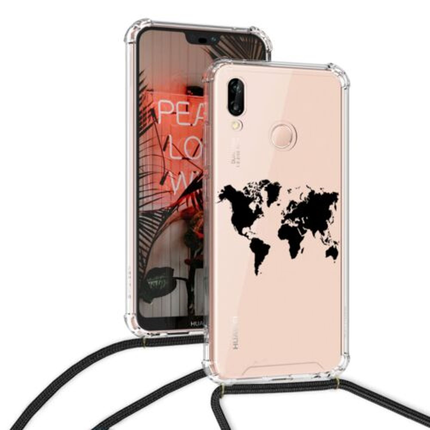 Husa pentru Huawei P20 Lite, Silicon, Negru, 48484.02 fotografia produsului View 3 L