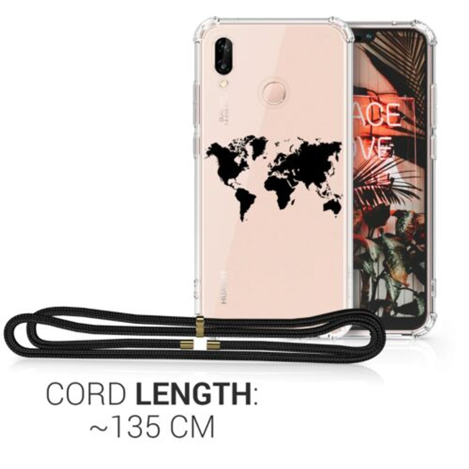 Husa pentru Huawei P20 Lite, Silicon, Negru, 48484.02 fotografia produsului View 4 L
