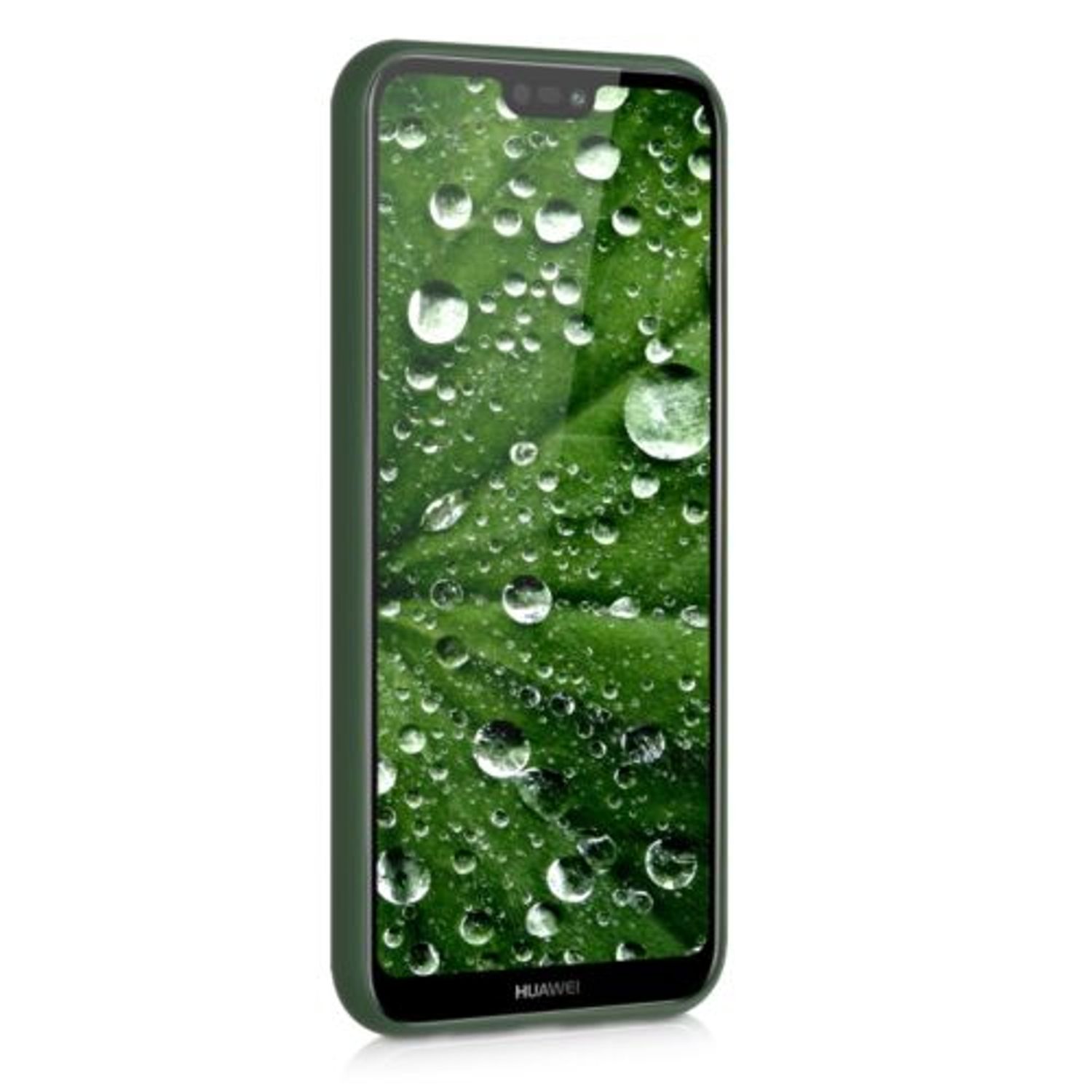 Husa pentru Huawei P20 Lite, Silicon, Verde, 44358.80 fotografia produsului View 3 L