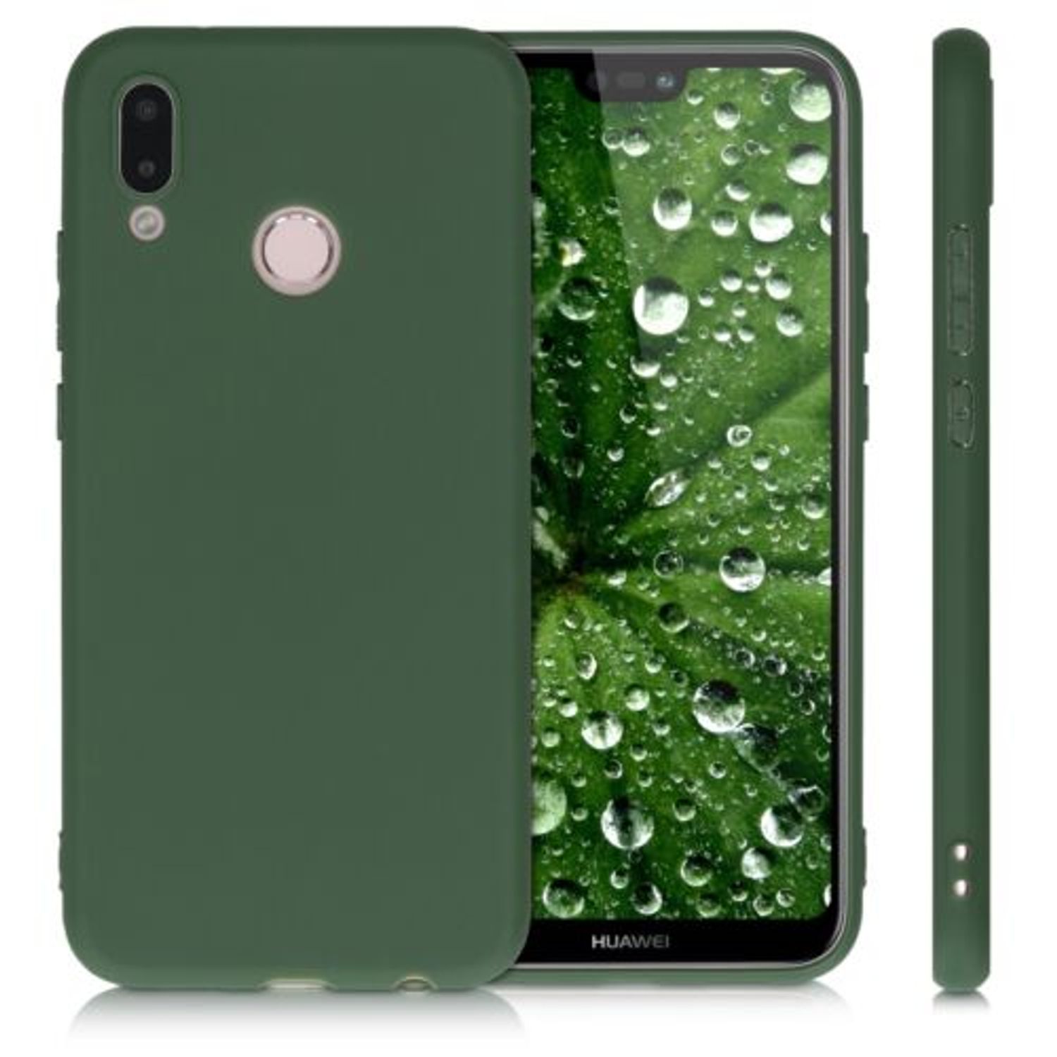 Husa pentru Huawei P20 Lite, Silicon, Verde, 44358.80 fotografia produsului View 2 L