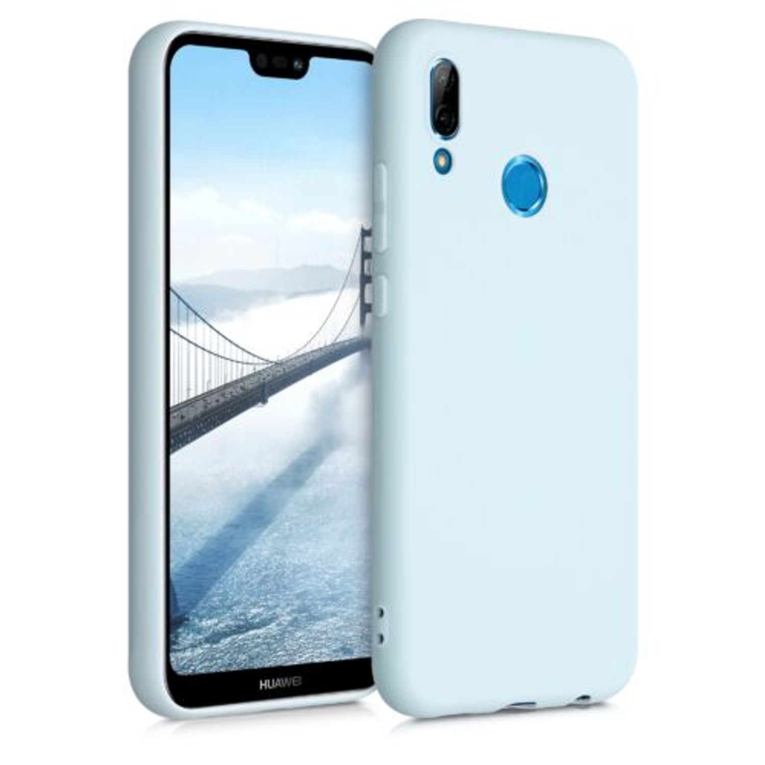 Husa pentru Huawei P20 Lite, Silicon, Albastru, 44358.200 fotografia produsului